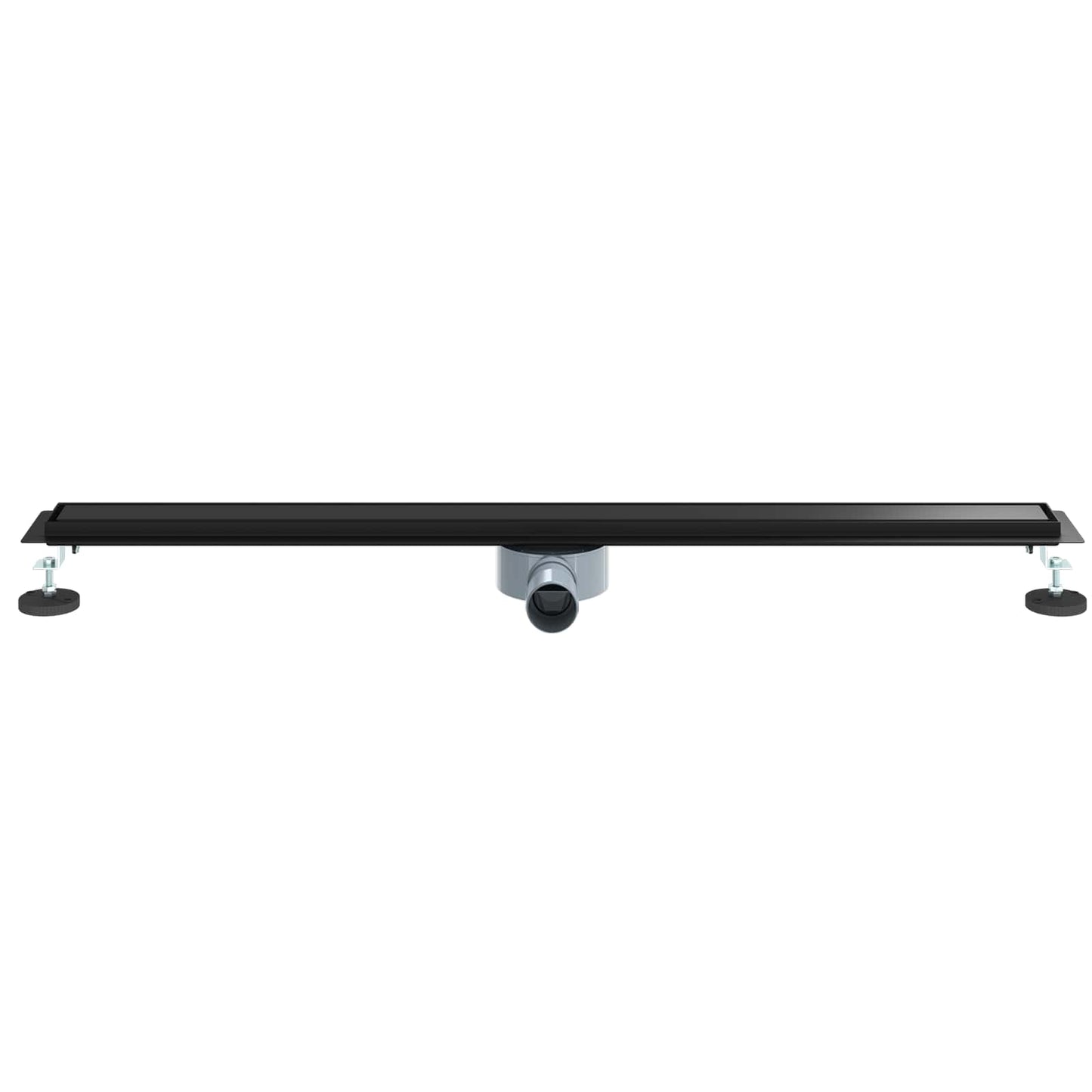 Shower Drain 2-in-1 with 360° Siphon Black 100 cm