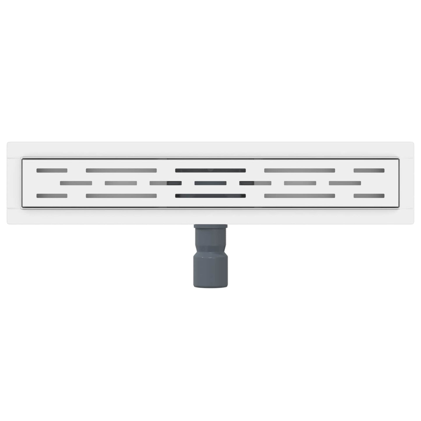 Shower Drain with Line Design Silver 60 cm Stainless Steel 304