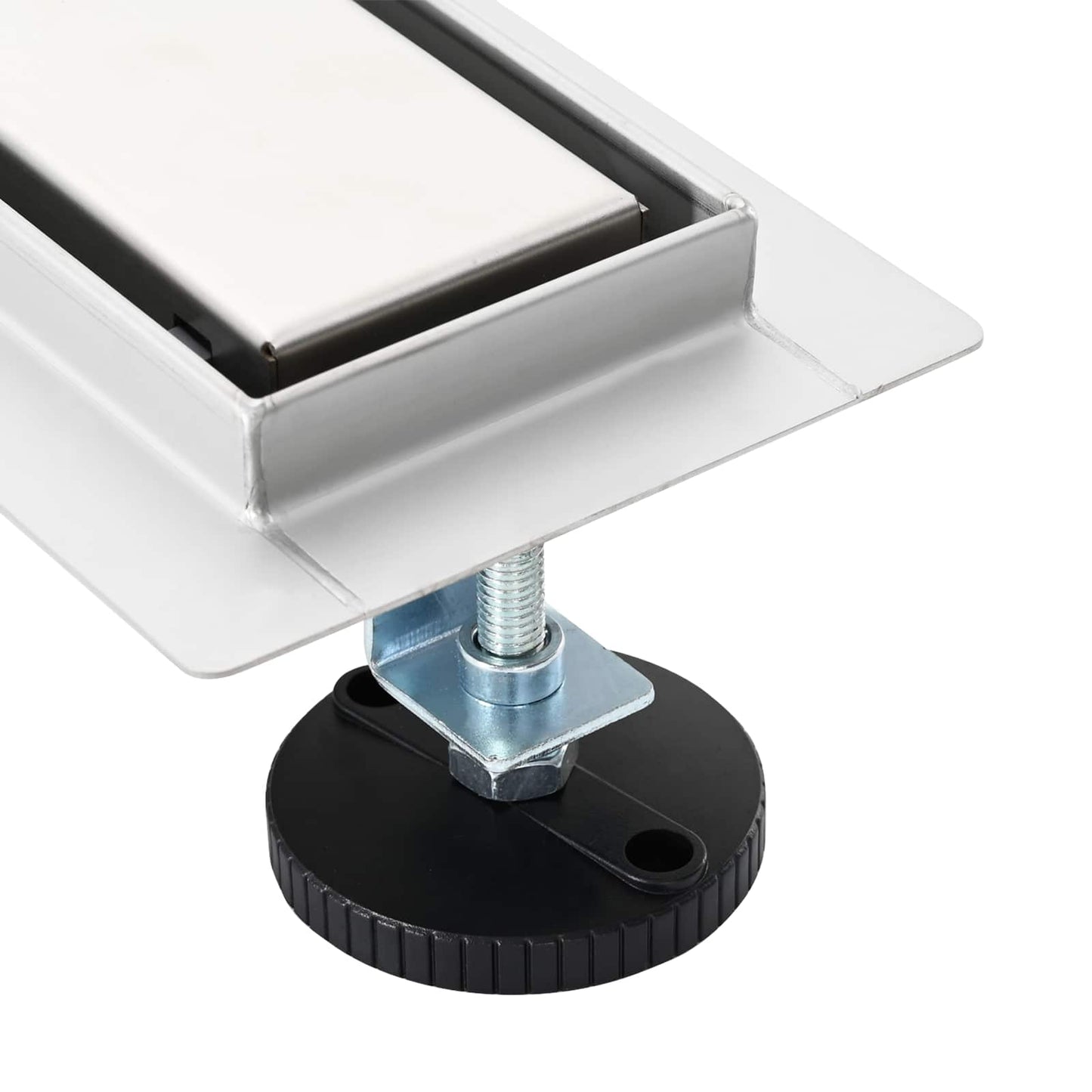 Shower Drain 2-in-1 with 360° Siphon Silver 90 cm