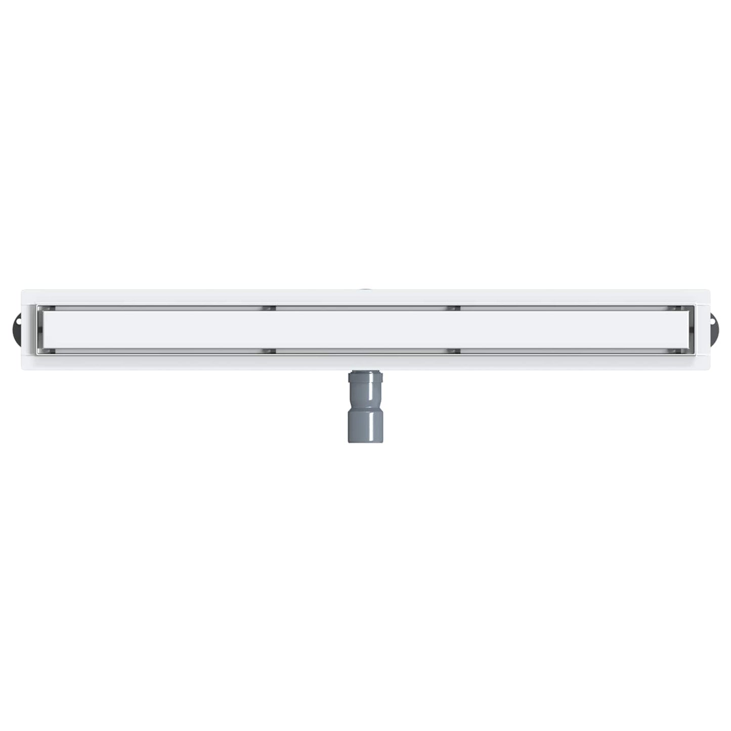 Shower Drain 2-in-1 with 360° Siphon Silver 90 cm