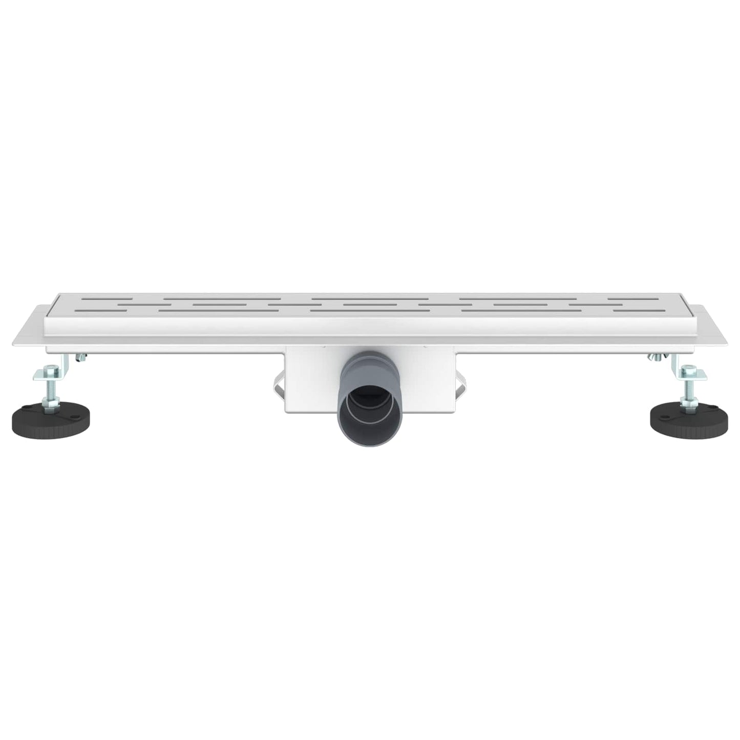 Shower Drain with Line Design Silver 50 cm Stainless Steel 304