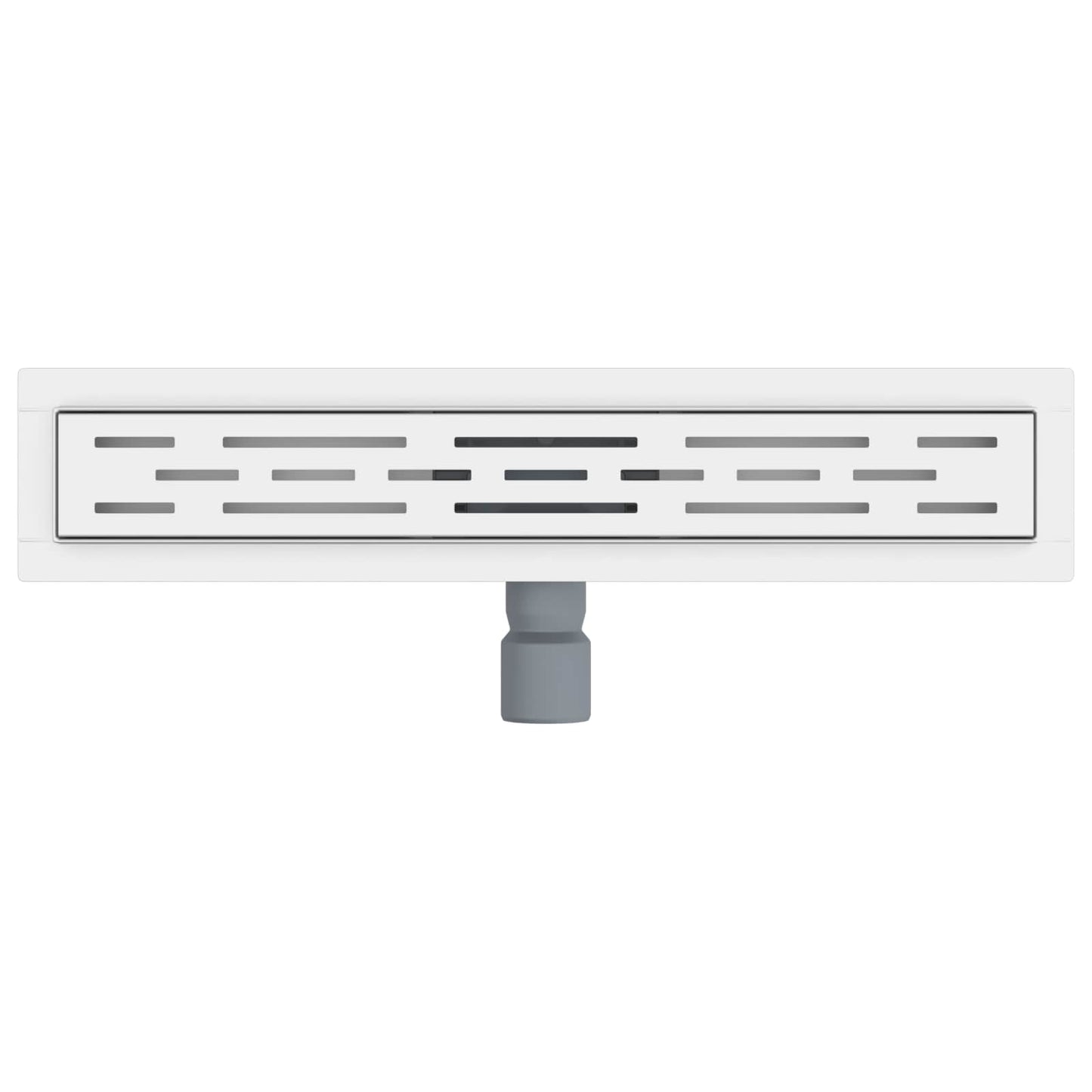 Shower Drain with Line Design Silver 50 cm Stainless Steel 304