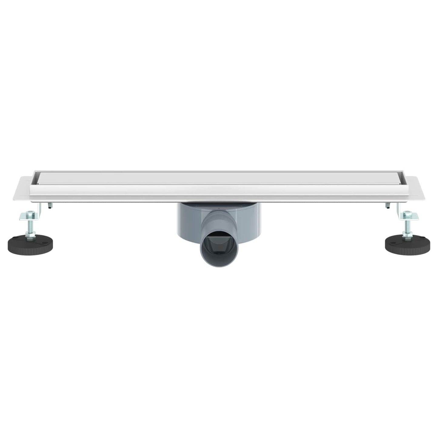 Shower Drain 2-in-1 with 360° Siphon Silver 54 x 11 x 9.5 cm