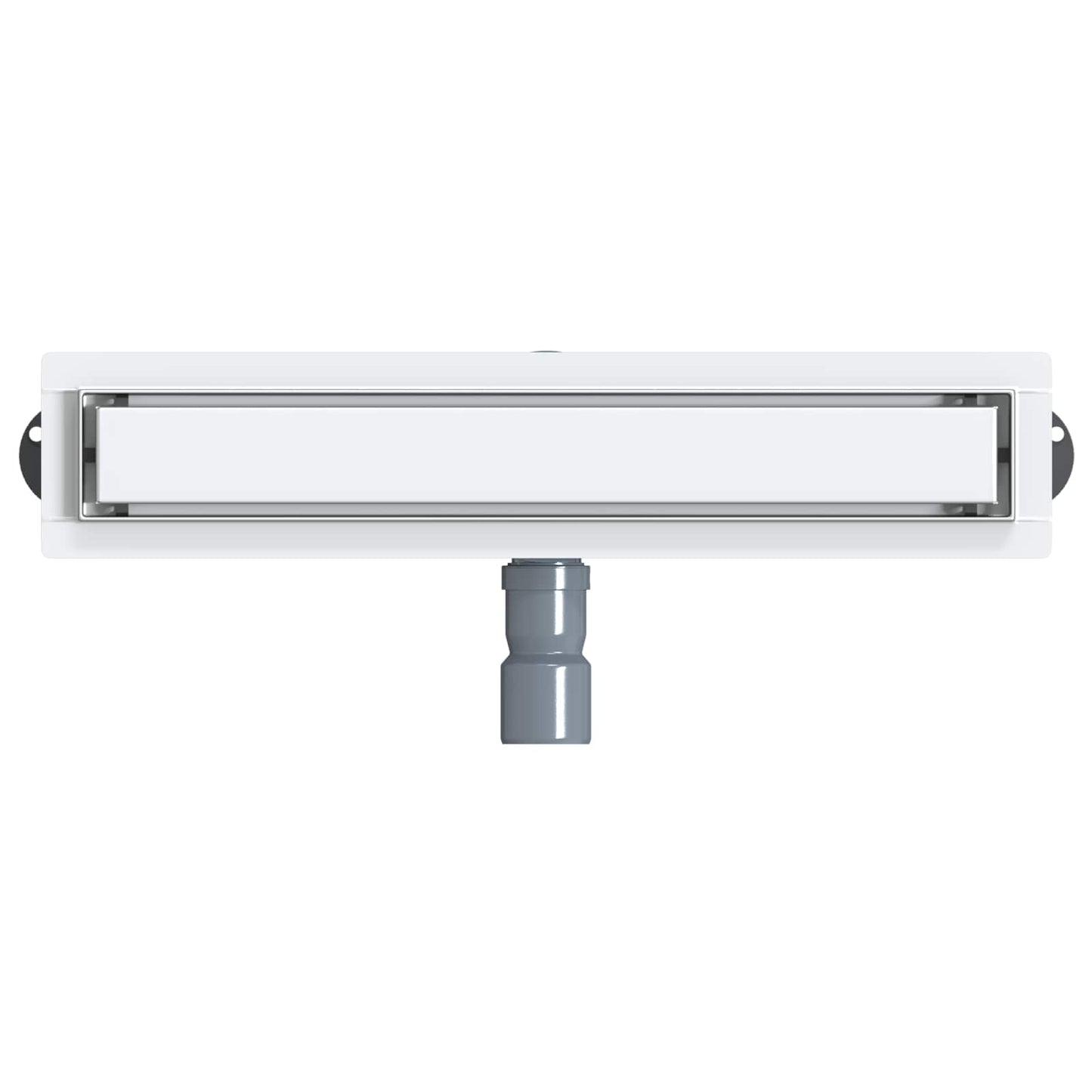 Shower Drain 2-in-1 with 360° Siphon Silver 54 x 11 x 9.5 cm