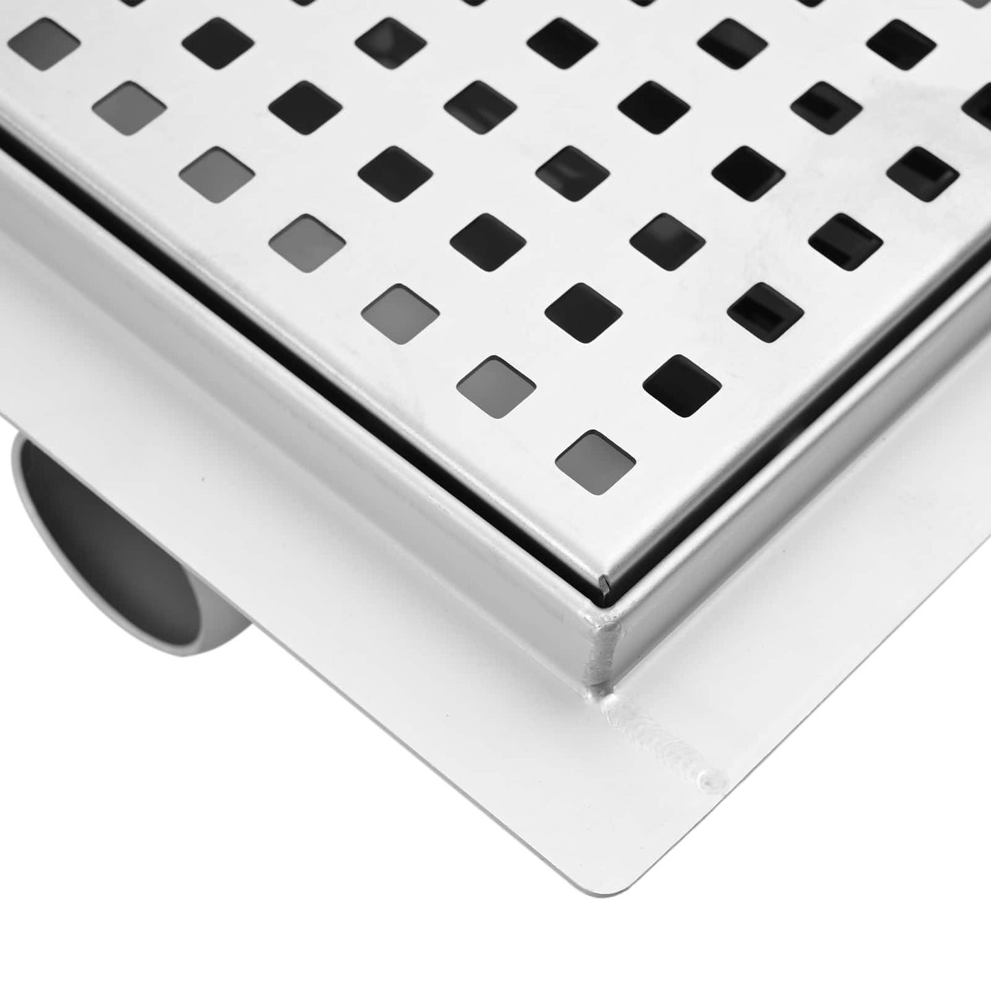 Dot Shower Drain Silver 15 x 15 cm Stainless Steel 304