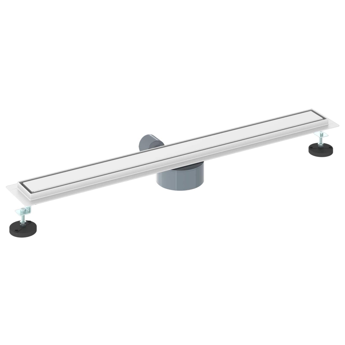 Shower Drain 2-in-1 with 360° Siphon Silver 80 cm