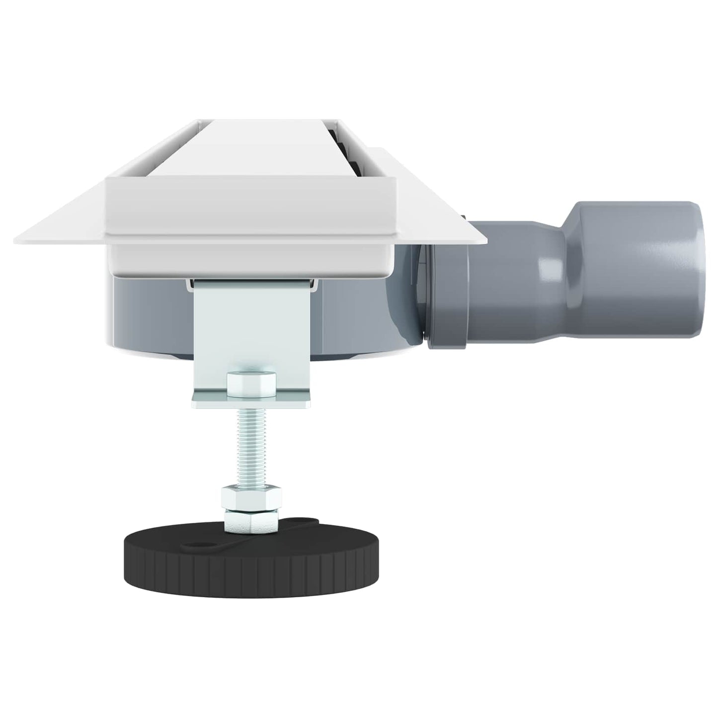 Shower Drain 2-in-1 with 360° Siphon Silver 80 cm