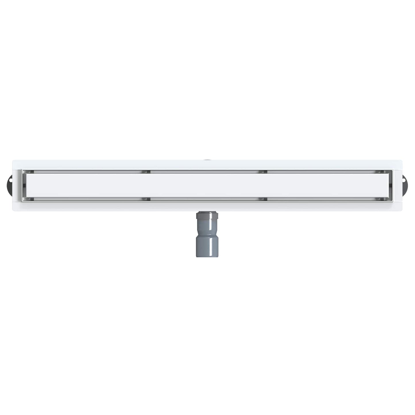 Shower Drain 2-in-1 with 360° Siphon Silver 80 cm