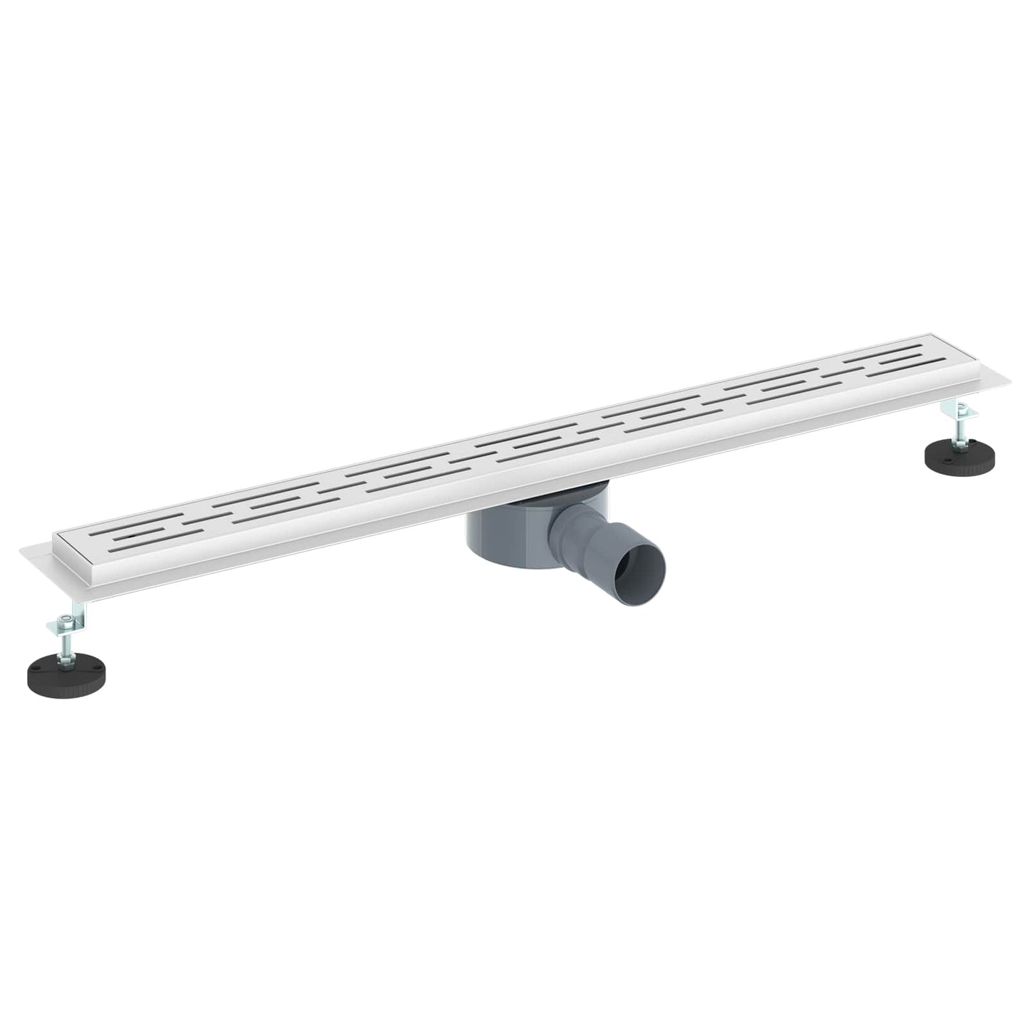 Shower Drain Line Design with 360° Siphon Silver 80 cm
