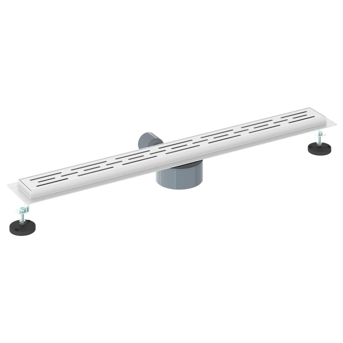 Shower Drain Line Design with 360° Siphon Silver 80 cm