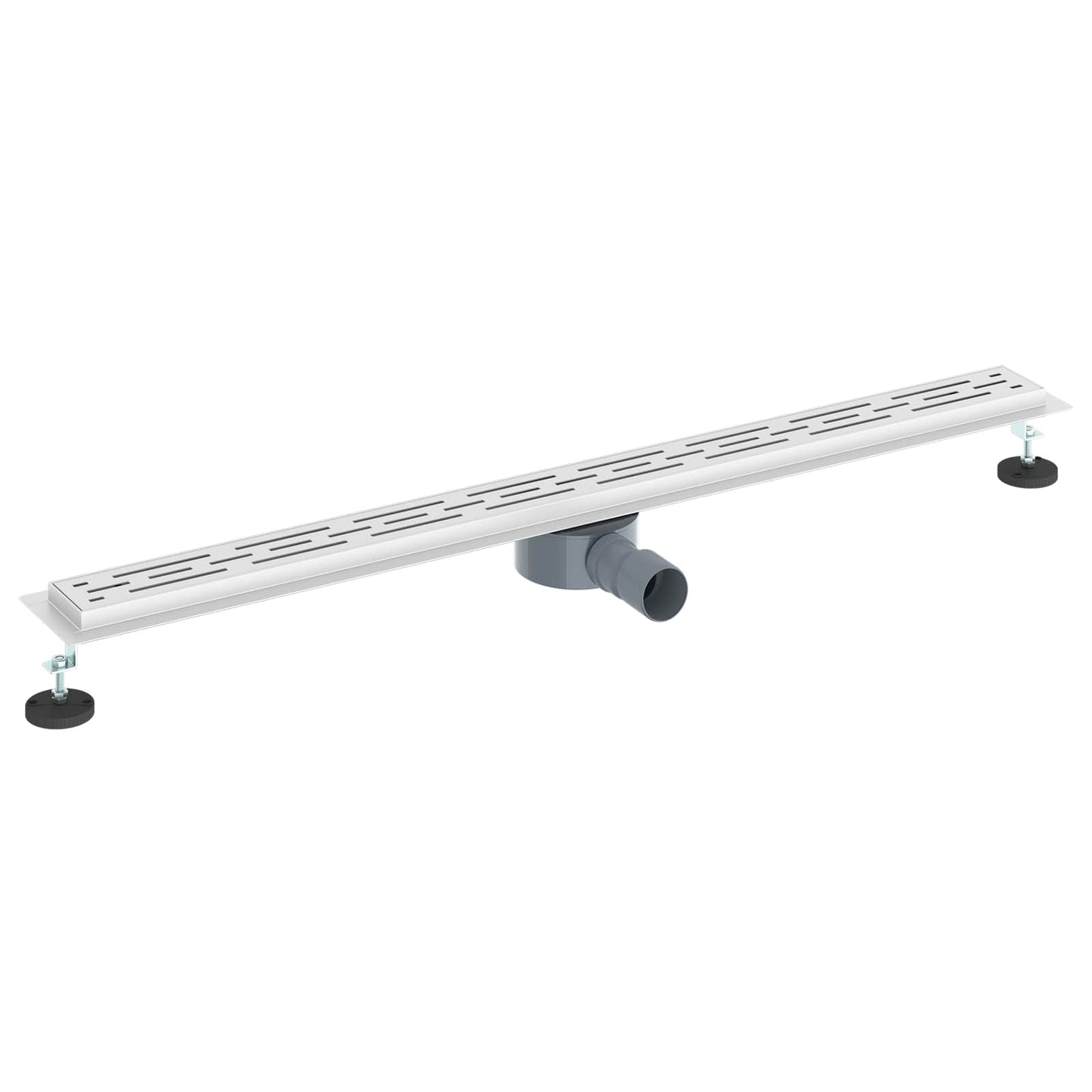 Shower Drain Line Design with 360° Siphon Silver 100 cm
