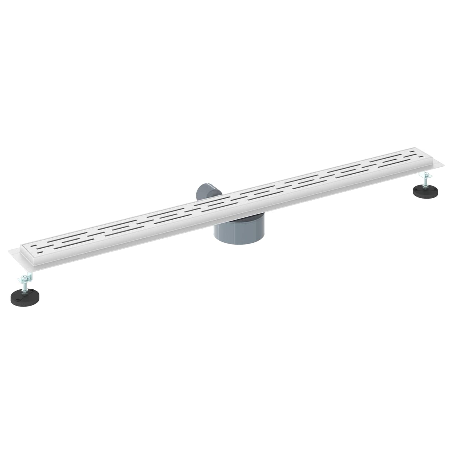 Shower Drain Line Design with 360° Siphon Silver 100 cm