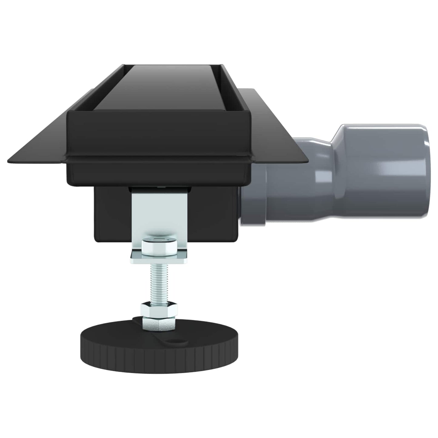 2 in 1 Shower Drain Black 50 cm Stainless Steel 304