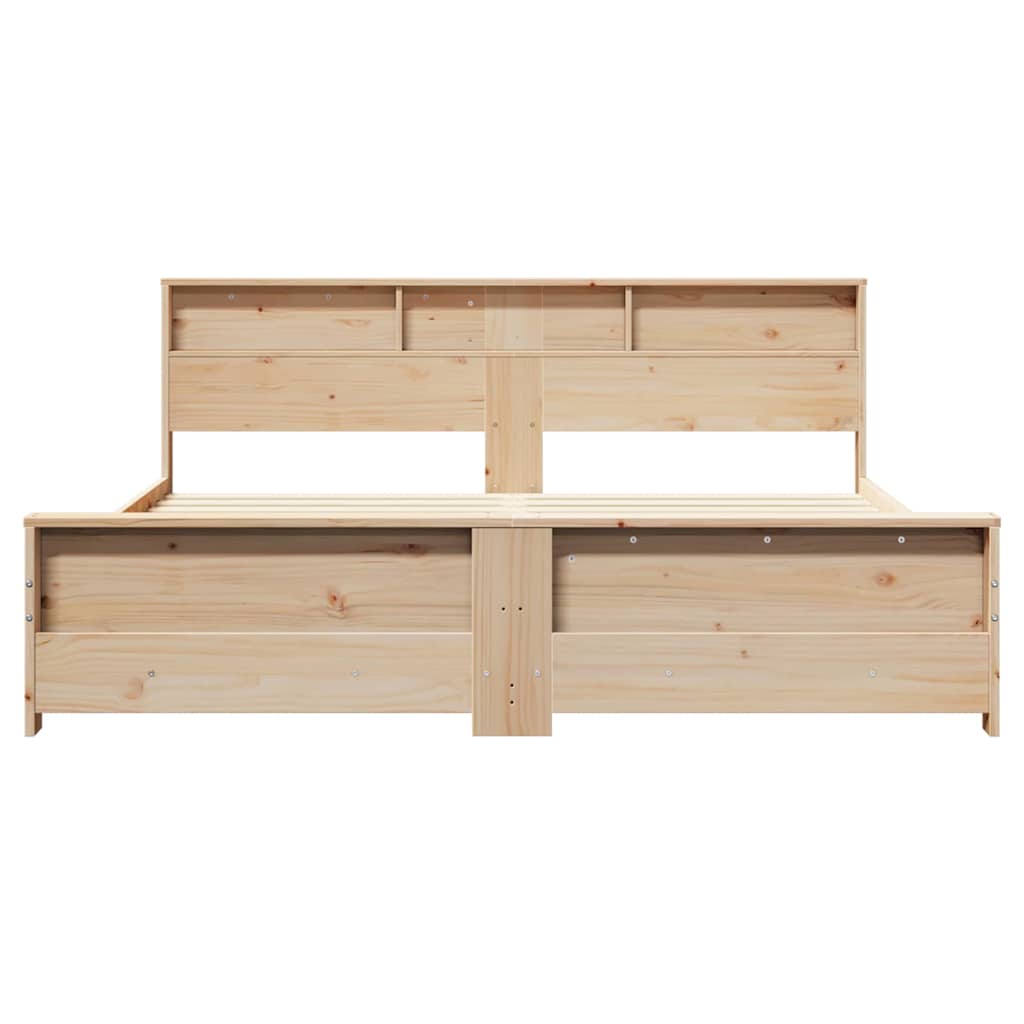 Bed Frame with Headboard Brown 180 x 200 cm Engineered Wood