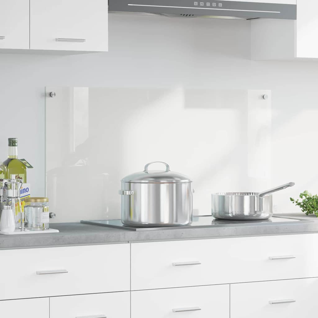 Kitchen Backsplash Transparent 100 x 50 cm Tempered Glass
