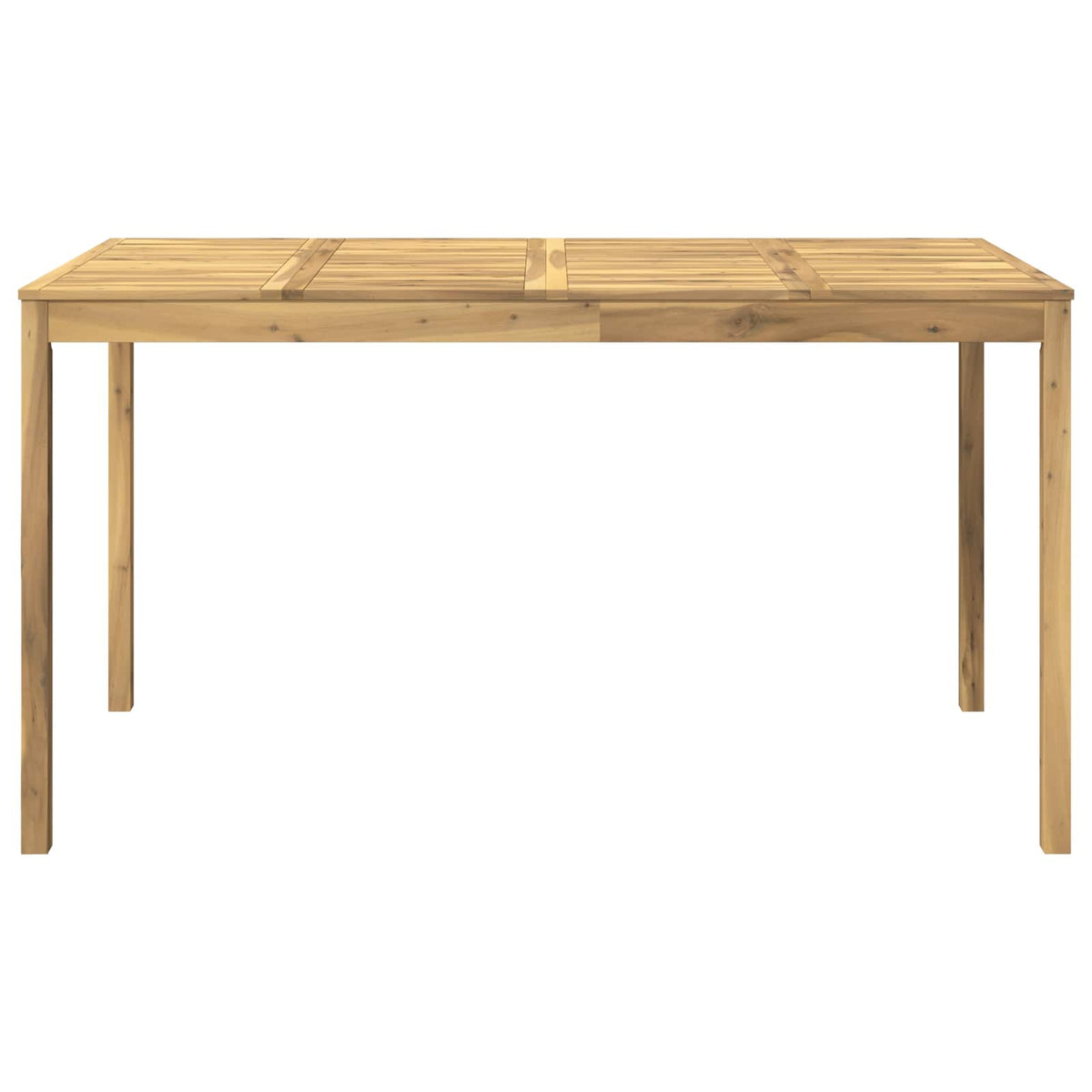 Garden Bar Table White 196 x 100 x 105 cm Solid Acacia Wood