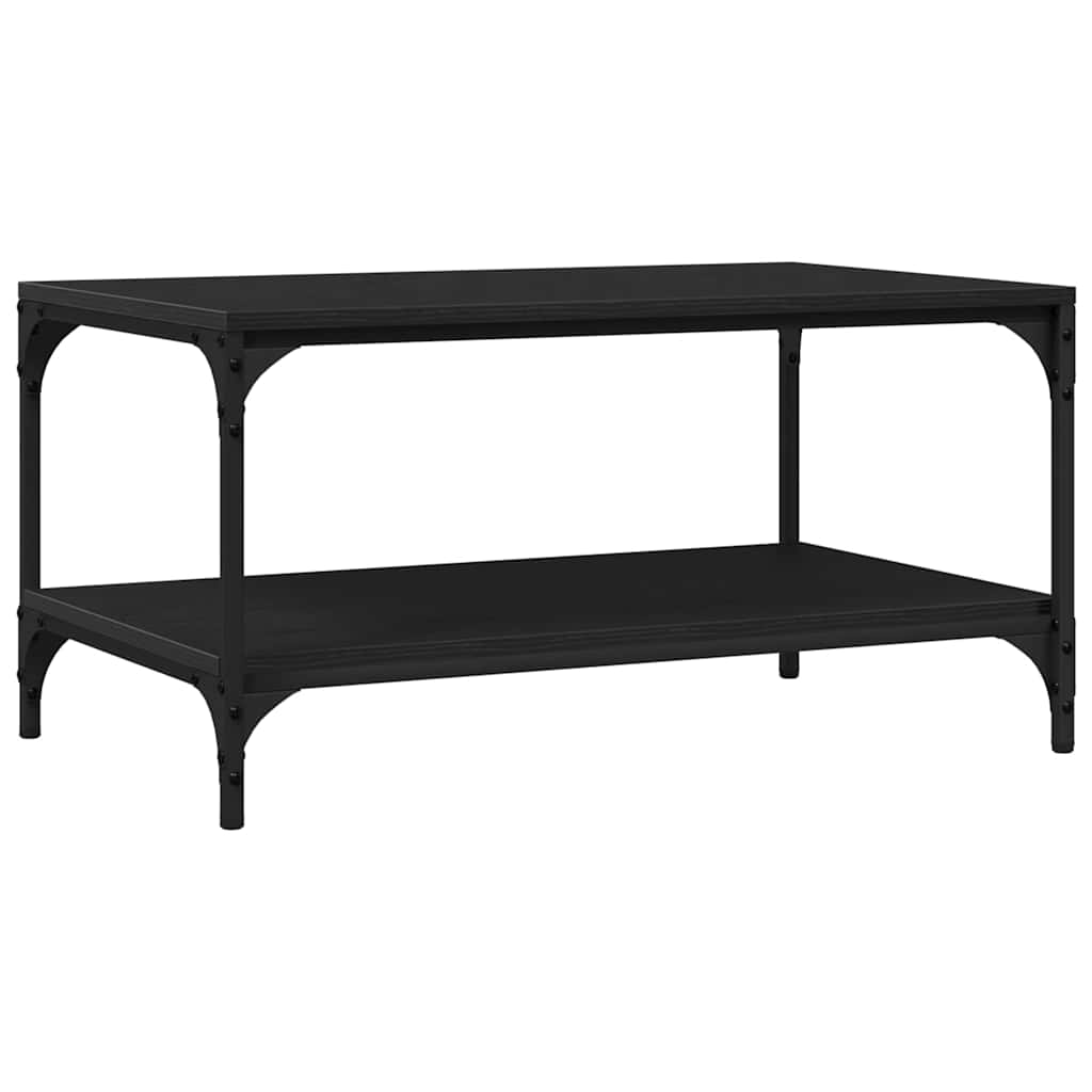 Coffee Table Black Oak 82 x 50 x 40 cm Engineered Wood