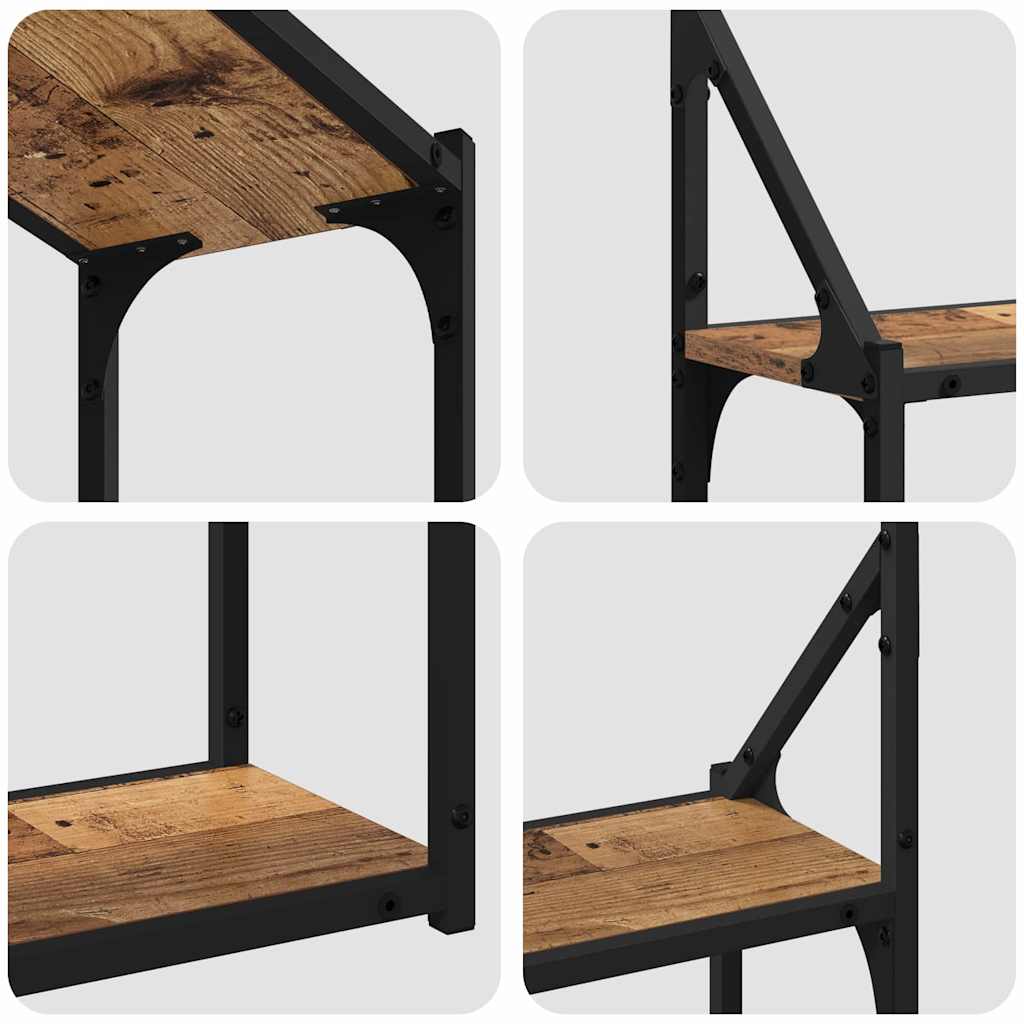 Wall Shelf with Shelf Old wood 60 x 21 x 51 cm Engineered Wood