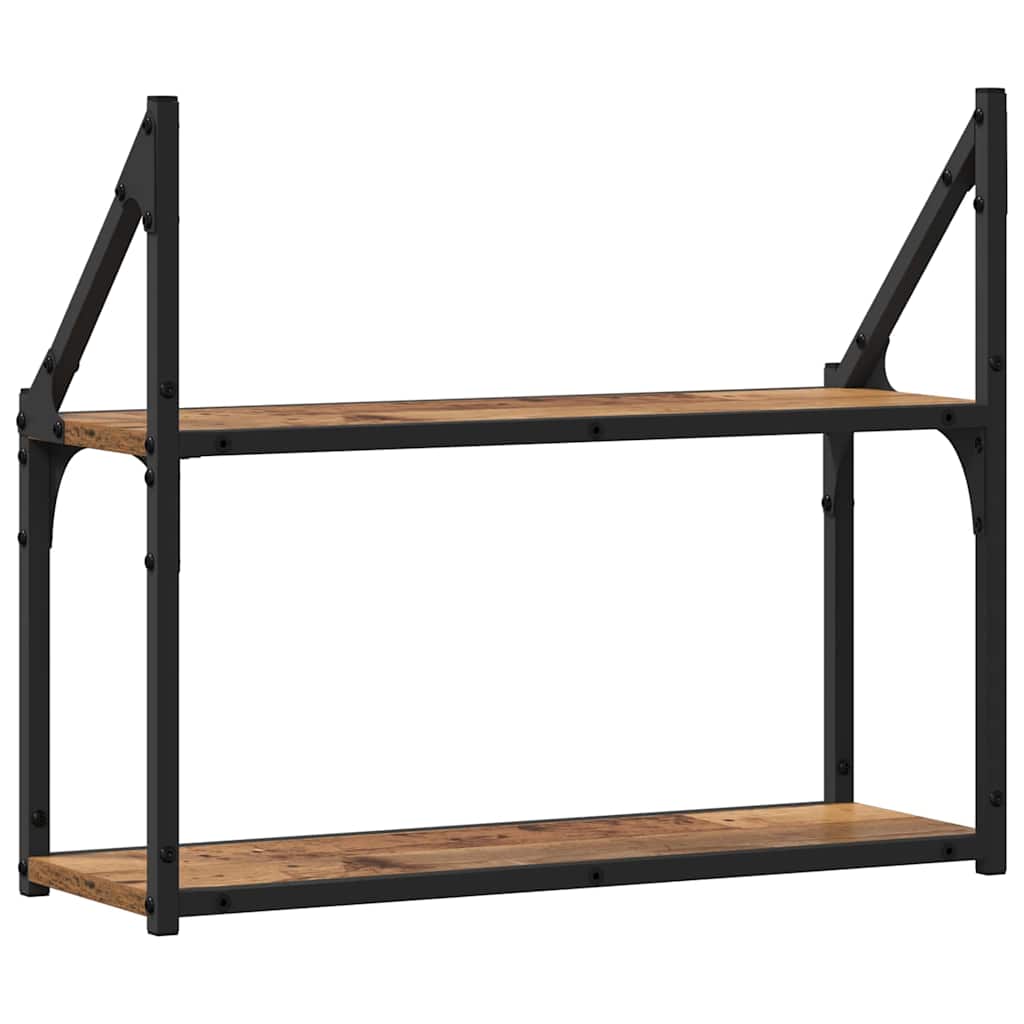Wall Shelf with Shelf Old wood 60 x 21 x 51 cm Engineered Wood