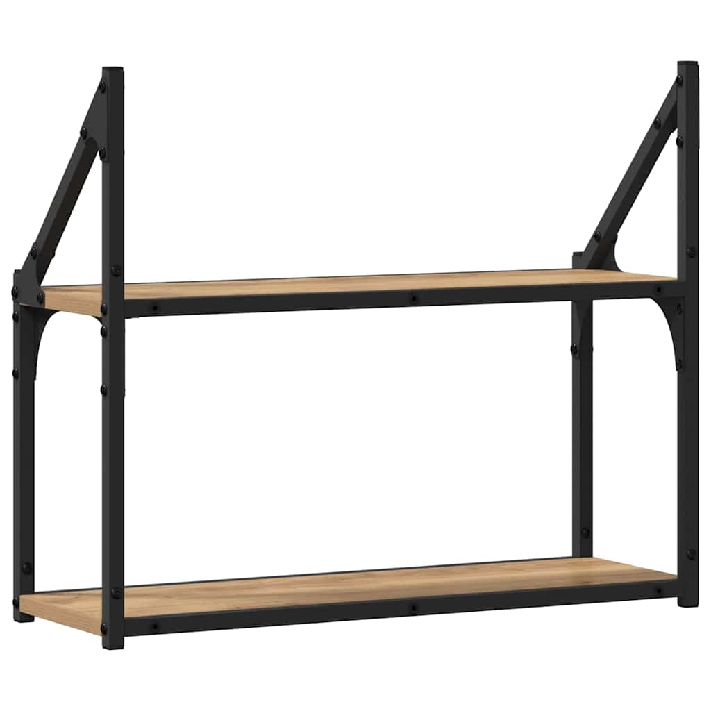 Wall Shelf Artisan oak 60 x 21 x 51 cm Engineered Wood