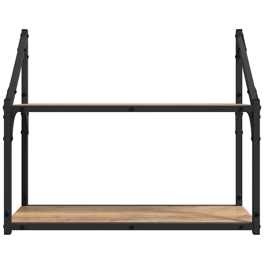Wall Shelf Artisan oak 60 x 21 x 51 cm Engineered Wood