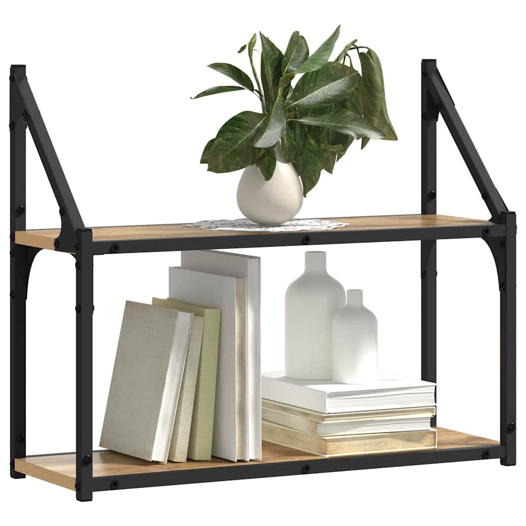 Wall Shelf Artisan oak 60 x 21 x 51 cm Engineered Wood