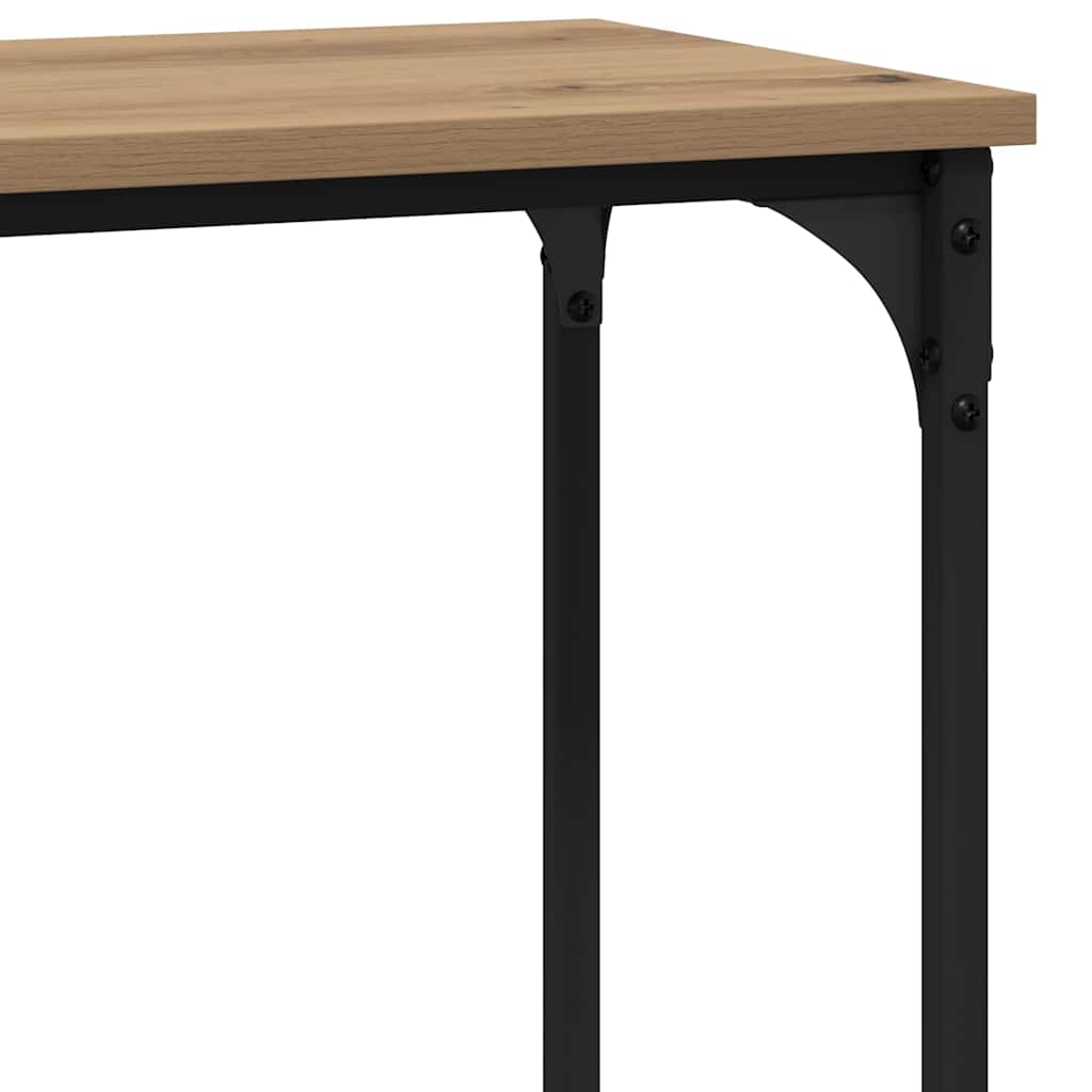 Console Table Artisan oak 75 x 30.5 x 75 cm Engineered wood
