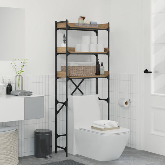 Washing Machine Shelf with Shelf Artisan Oak 67 x 25 x 163 cm