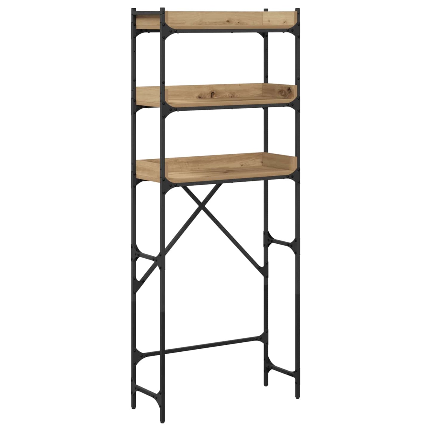 Washing Machine Shelf with Shelf Artisan Oak 67 x 25 x 163 cm