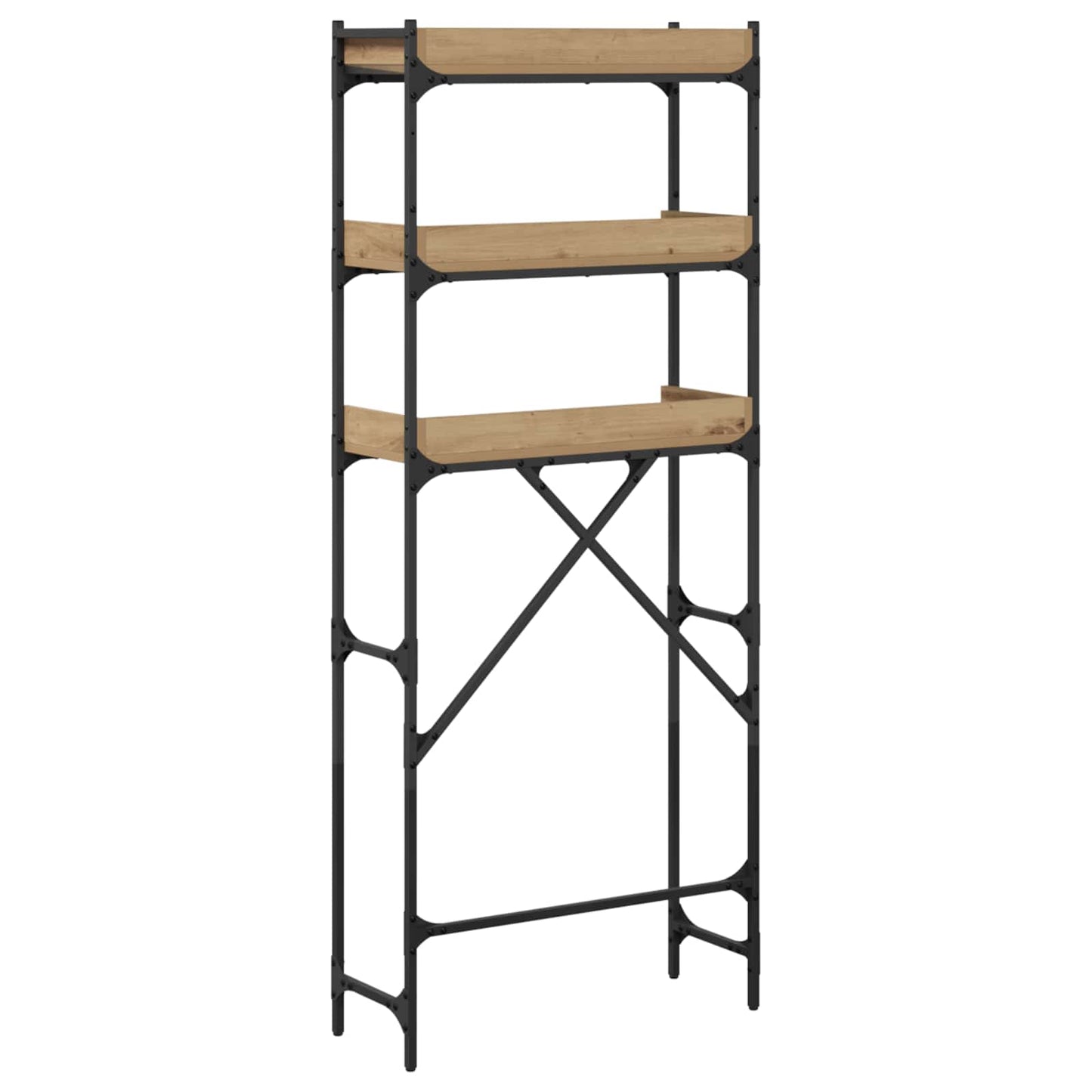 Washing Machine Shelf with Shelf Artisan Oak 67 x 25 x 163 cm