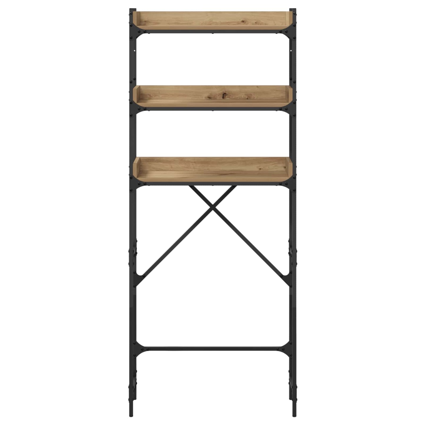 Washing Machine Shelf with Shelf Artisan Oak 67 x 25 x 163 cm