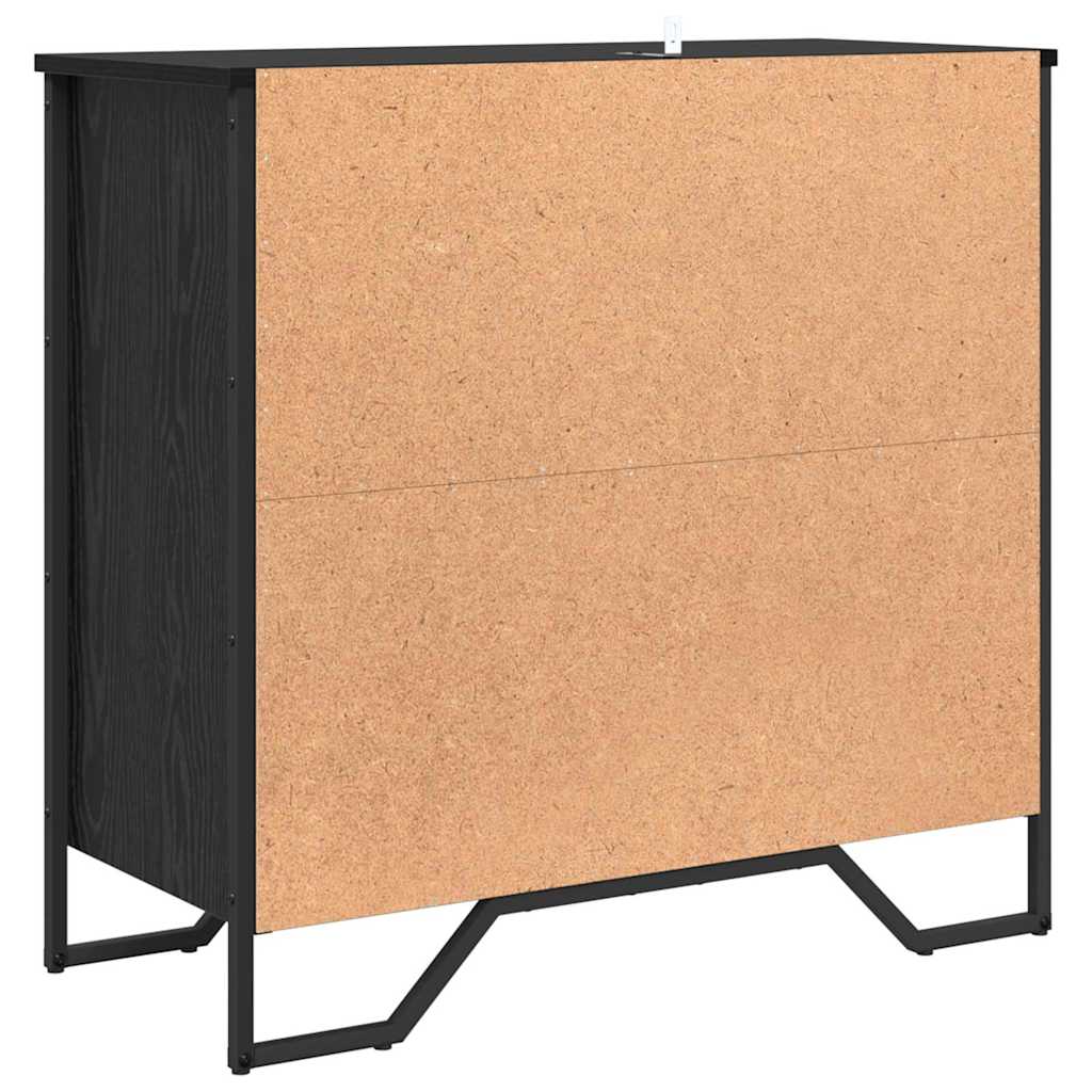 Sideboard Black Oak 78 x 35 x 74.5 cm