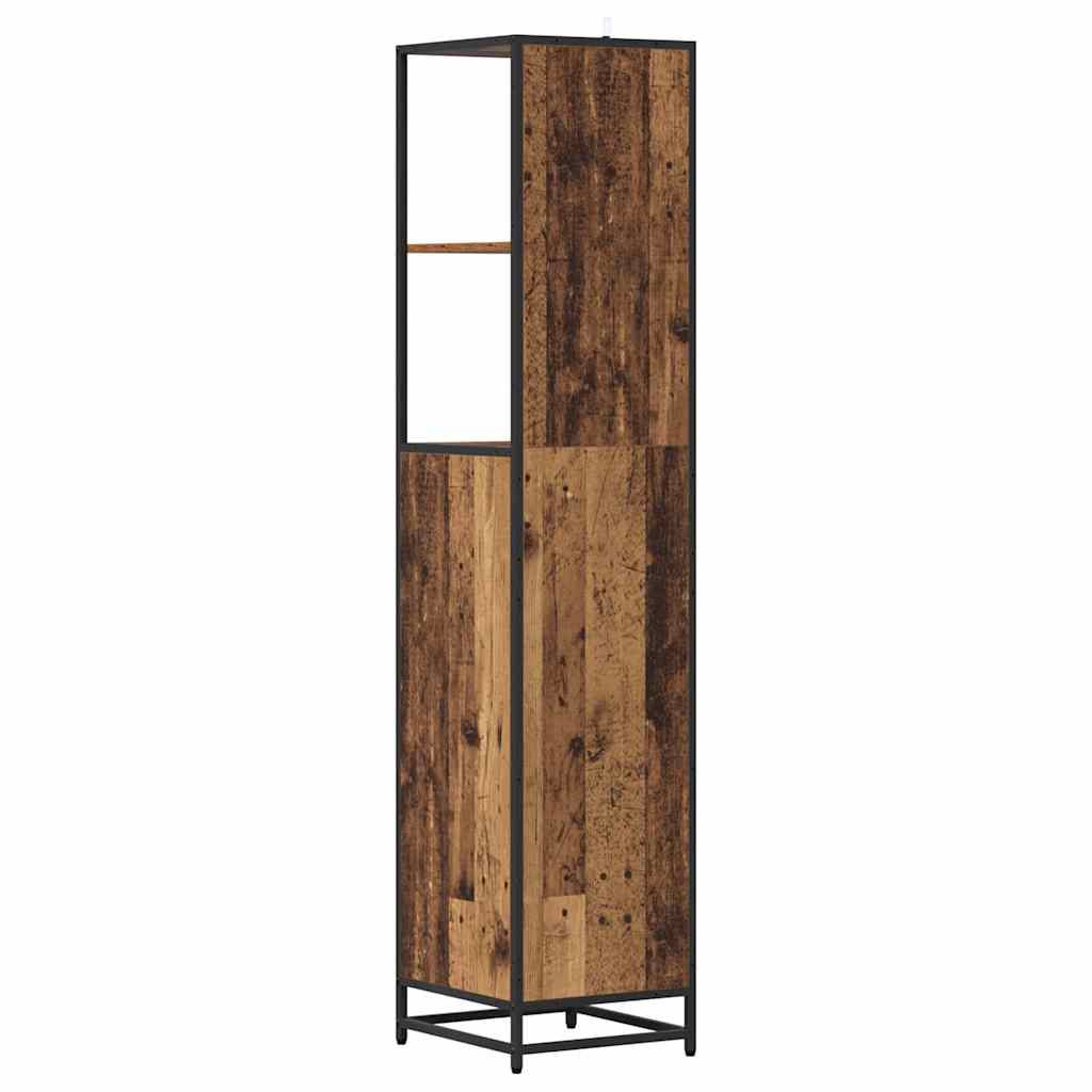Bathroom Furniture Set with Drawer Old Wood 35 x 37.5 x 166 cm