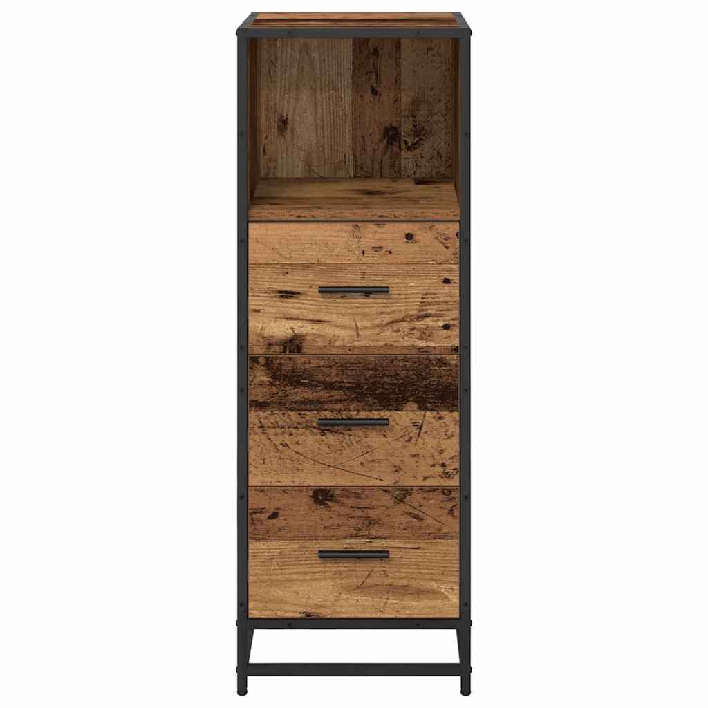 Bathroom Furniture Set with Drawer Old Wood 35 x 37.5 x 100 cm