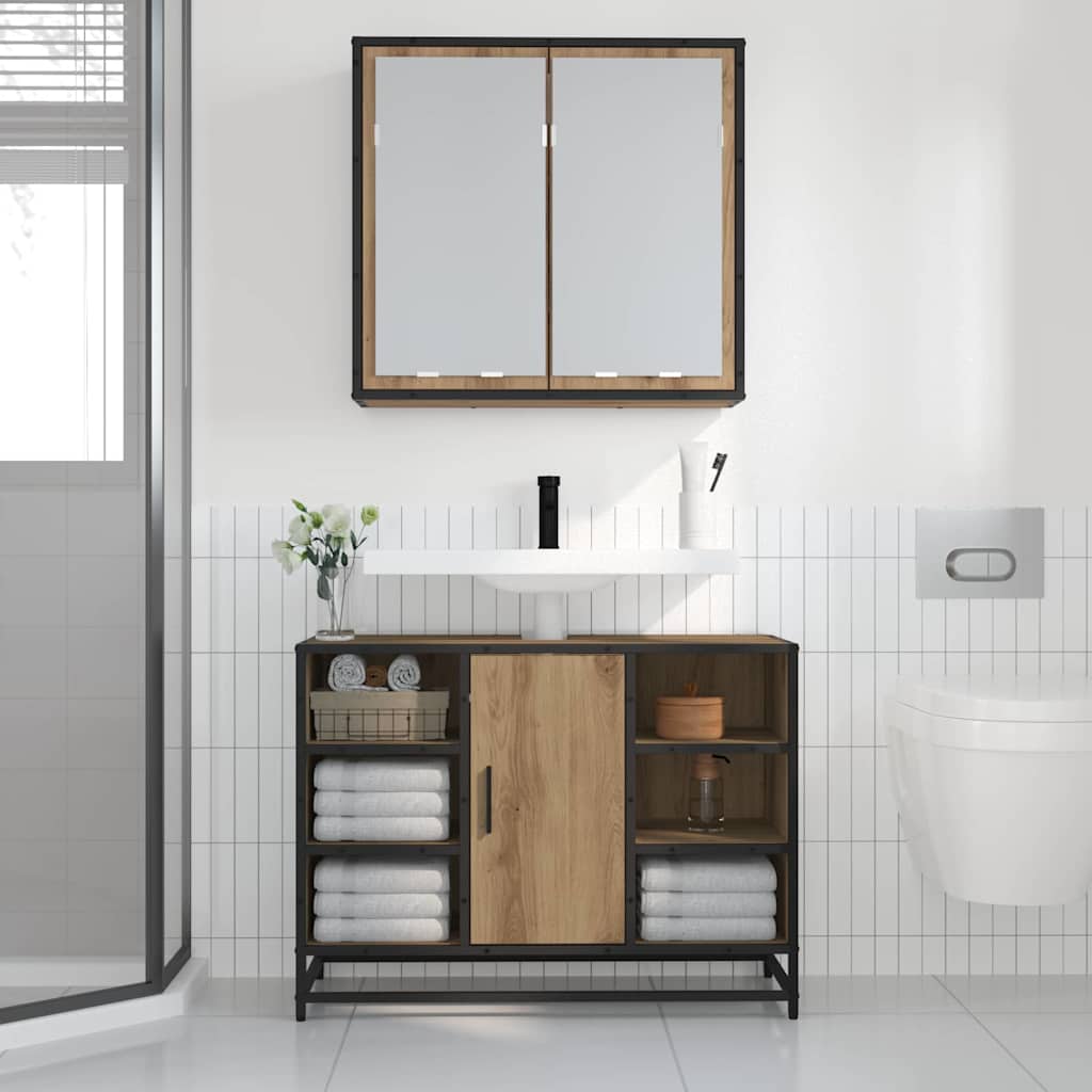 Wall Shelf Artisan Oak 65 x 20 x 60 cm