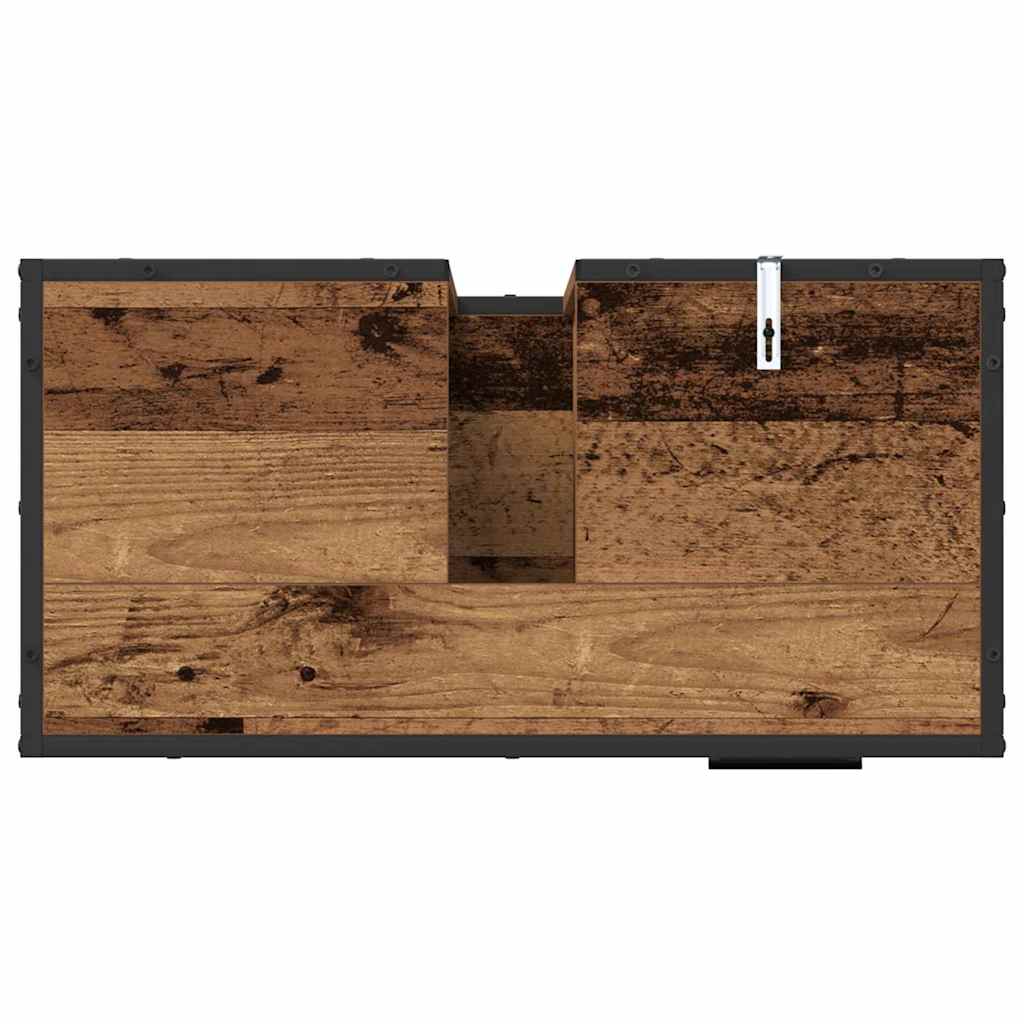 Bathroom Cabinet Old Wood 65 x 33 x 60 cm Engineered Wood