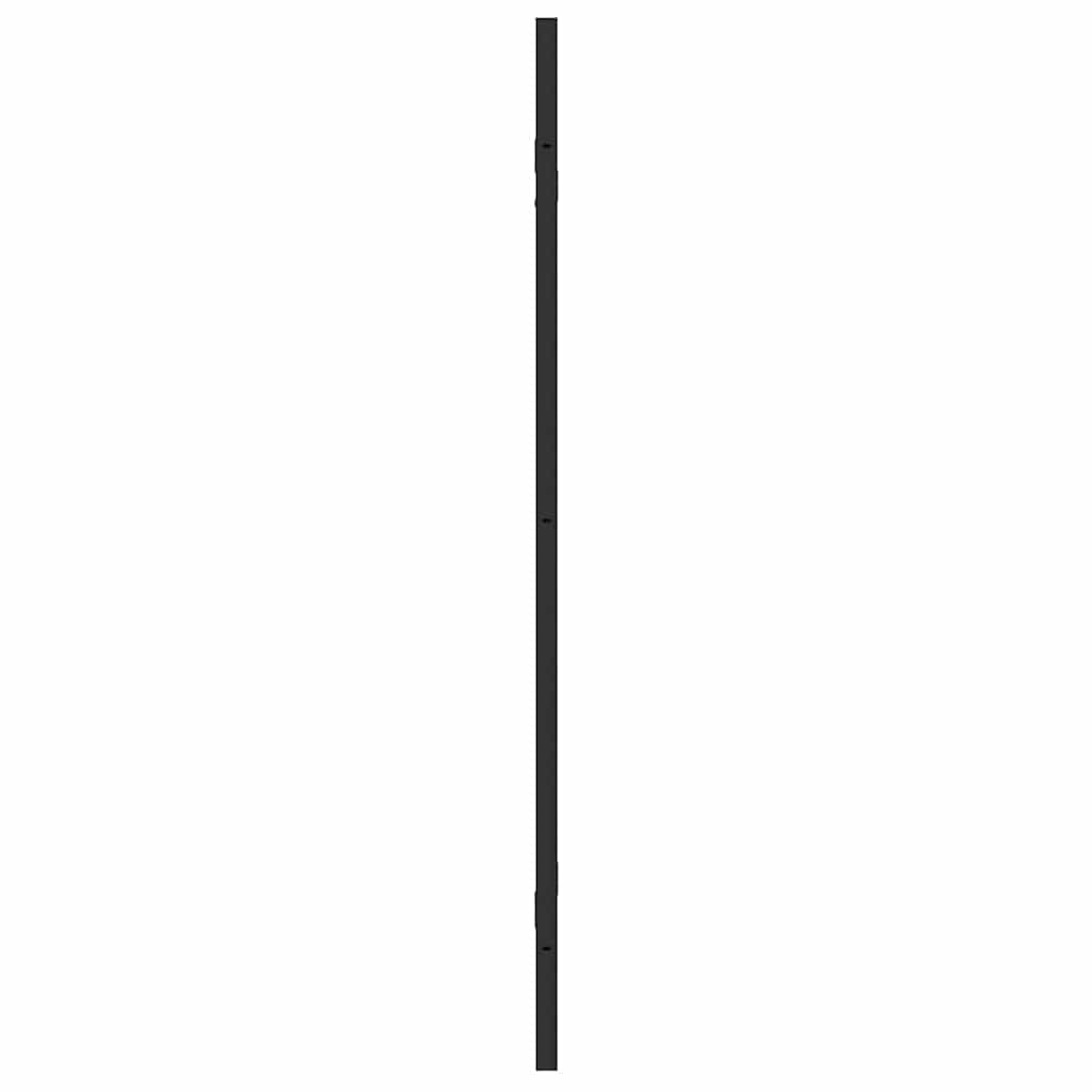 Bath Shower Screen Manual Black 130 x 138 cm Tempered Glass