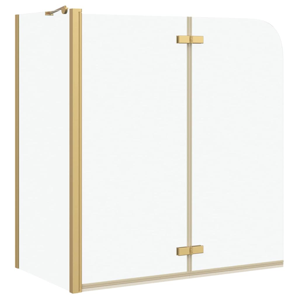 Shower Enclosure Gold 120 x 68 x 130 cm ESG Glass and Aluminium
