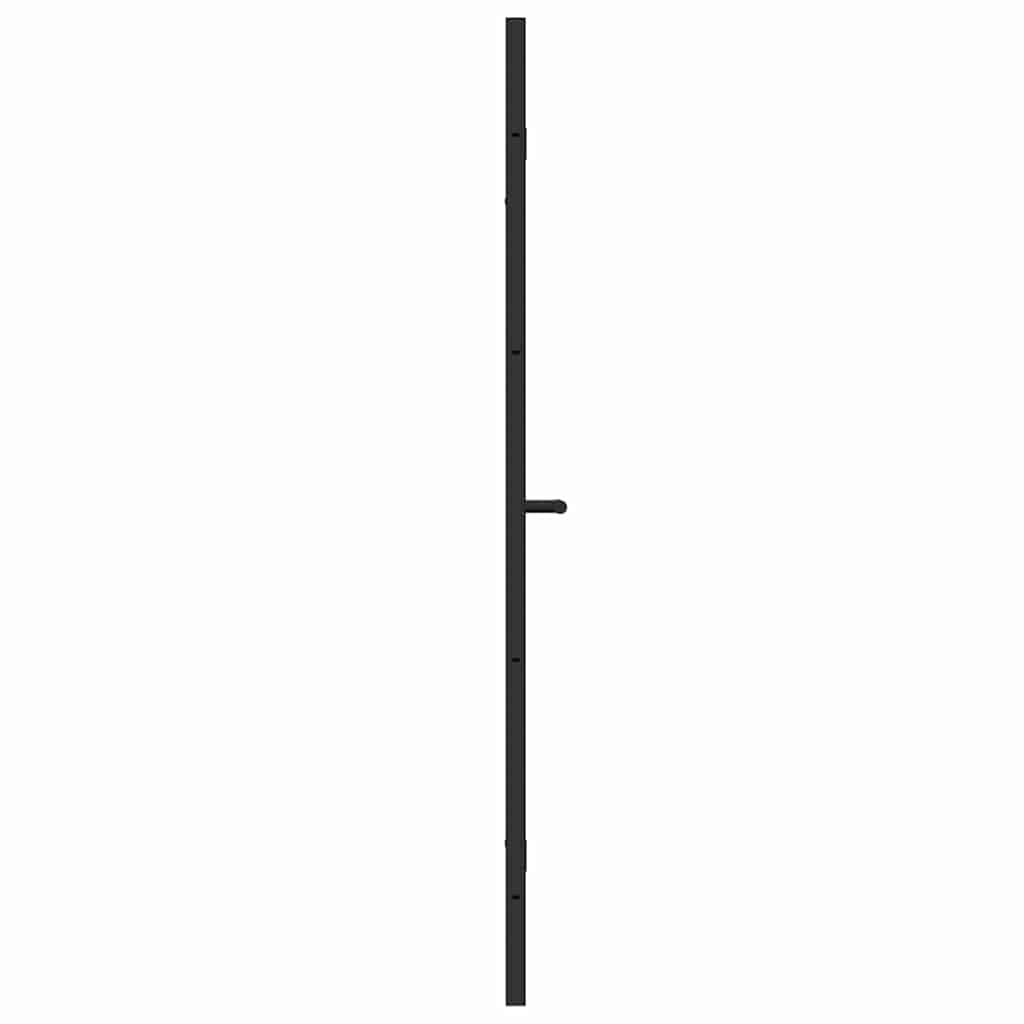 Shower Enclosure Black 120 x 140 cm ESG Glass and Aluminium