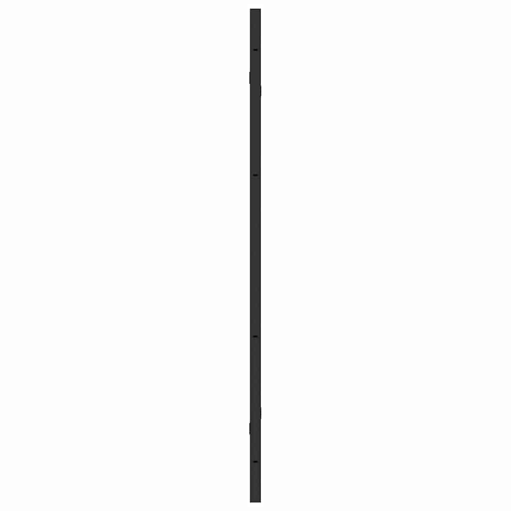 Shower Enclosure Black 130 x 138 cm ESG Glass and Aluminium