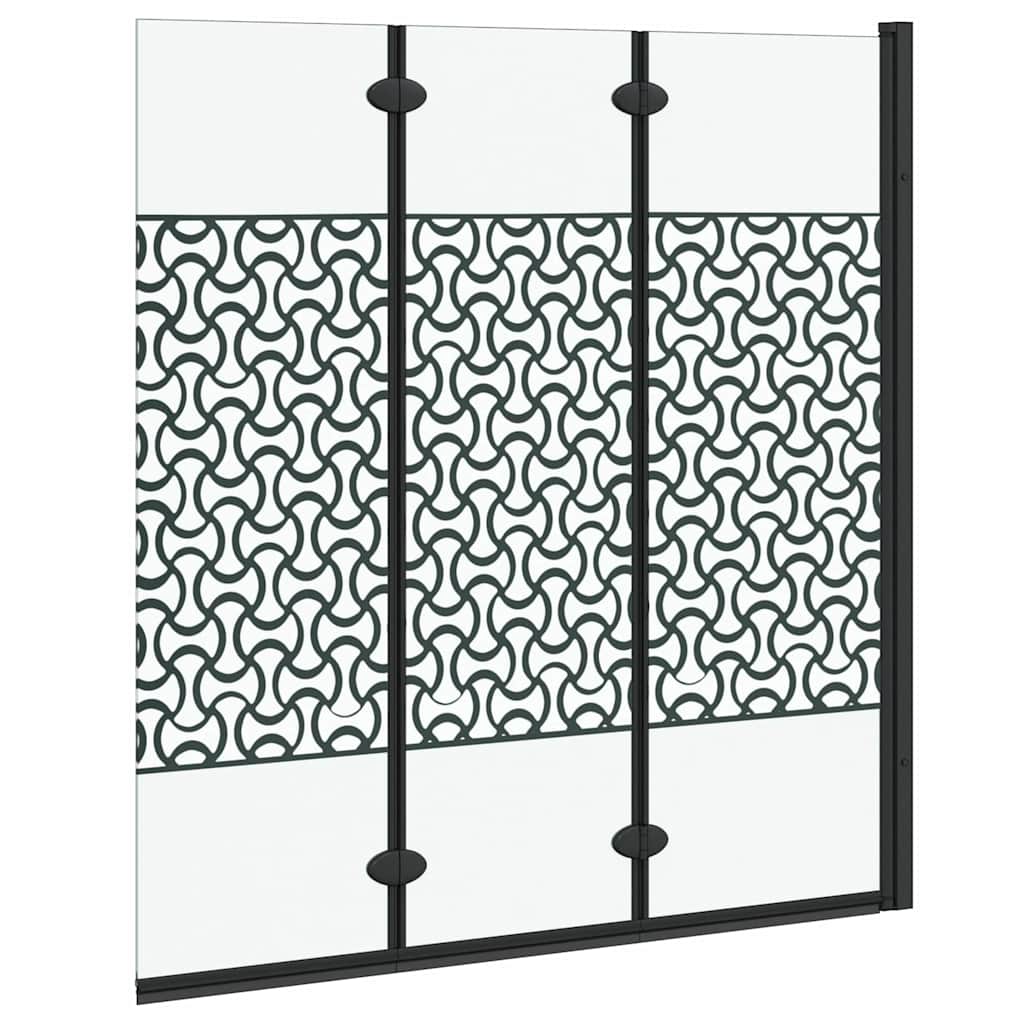 Shower Enclosure Manual Black and Transparent 130 x 130 cm
