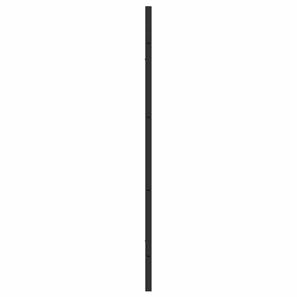 Bath Shower Screen Manual Black 68 x 130 cm Tempered Glass
