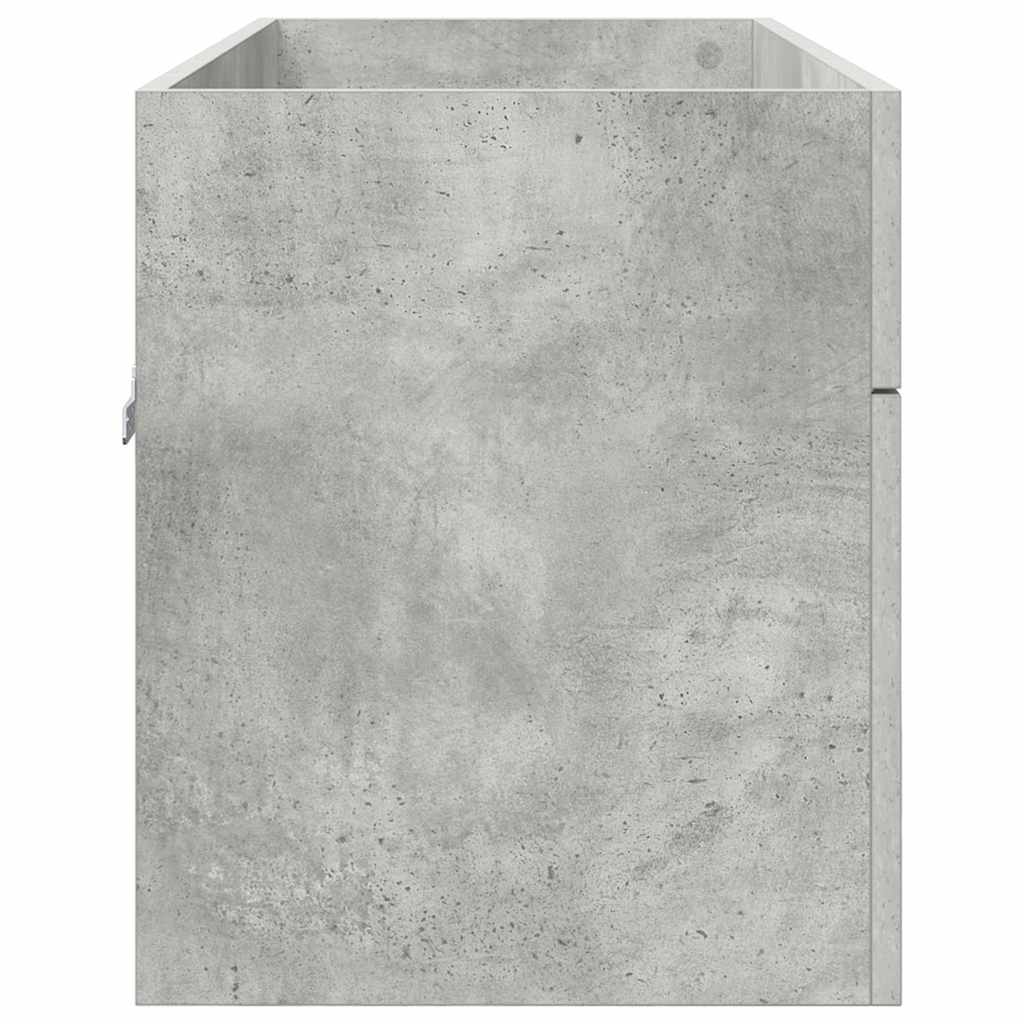 Sink cabinet with Storage Concrete Grey Engineered Wood