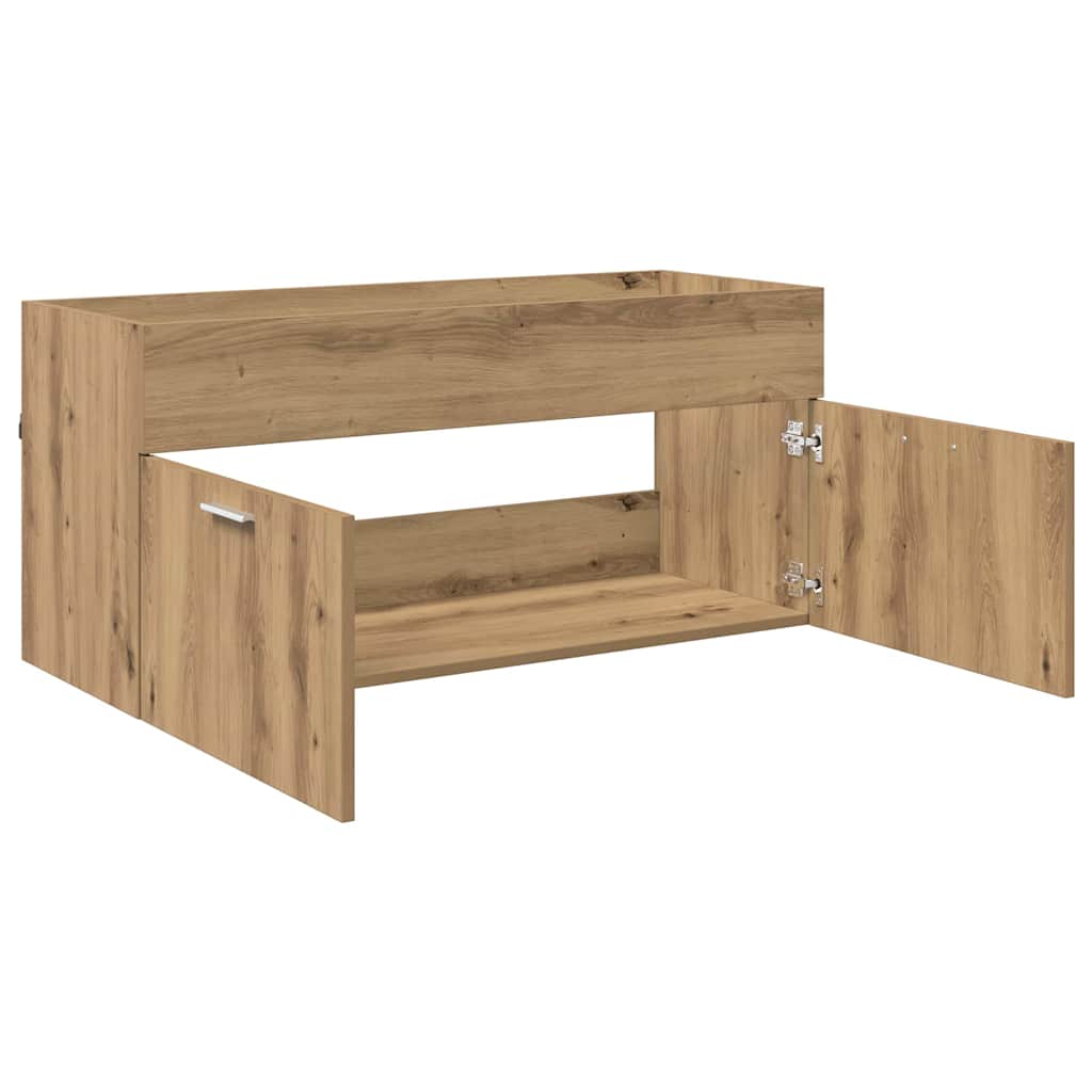 Sink cabinet with Storage with Door Artisan Oak Engineered Wood