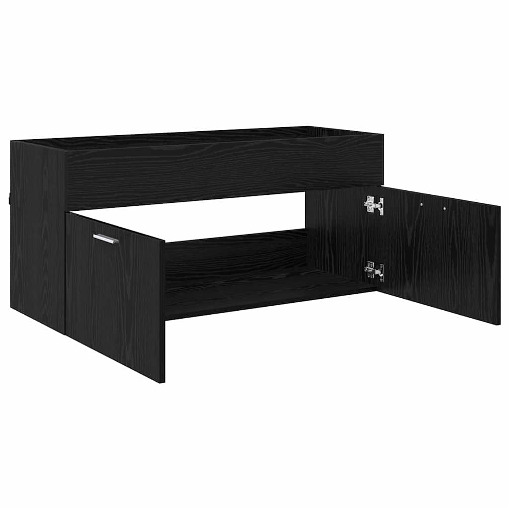 Sink cabinet with Storage with Door Black Oak Engineered Wood