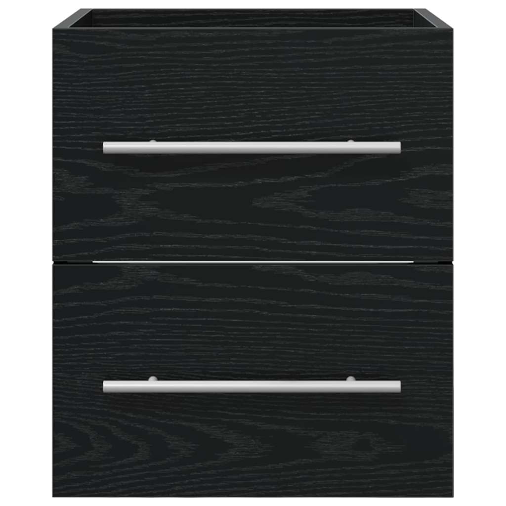 Sink cabinet Black Oak 38.5 x 41 x 48 cm Engineered Wood