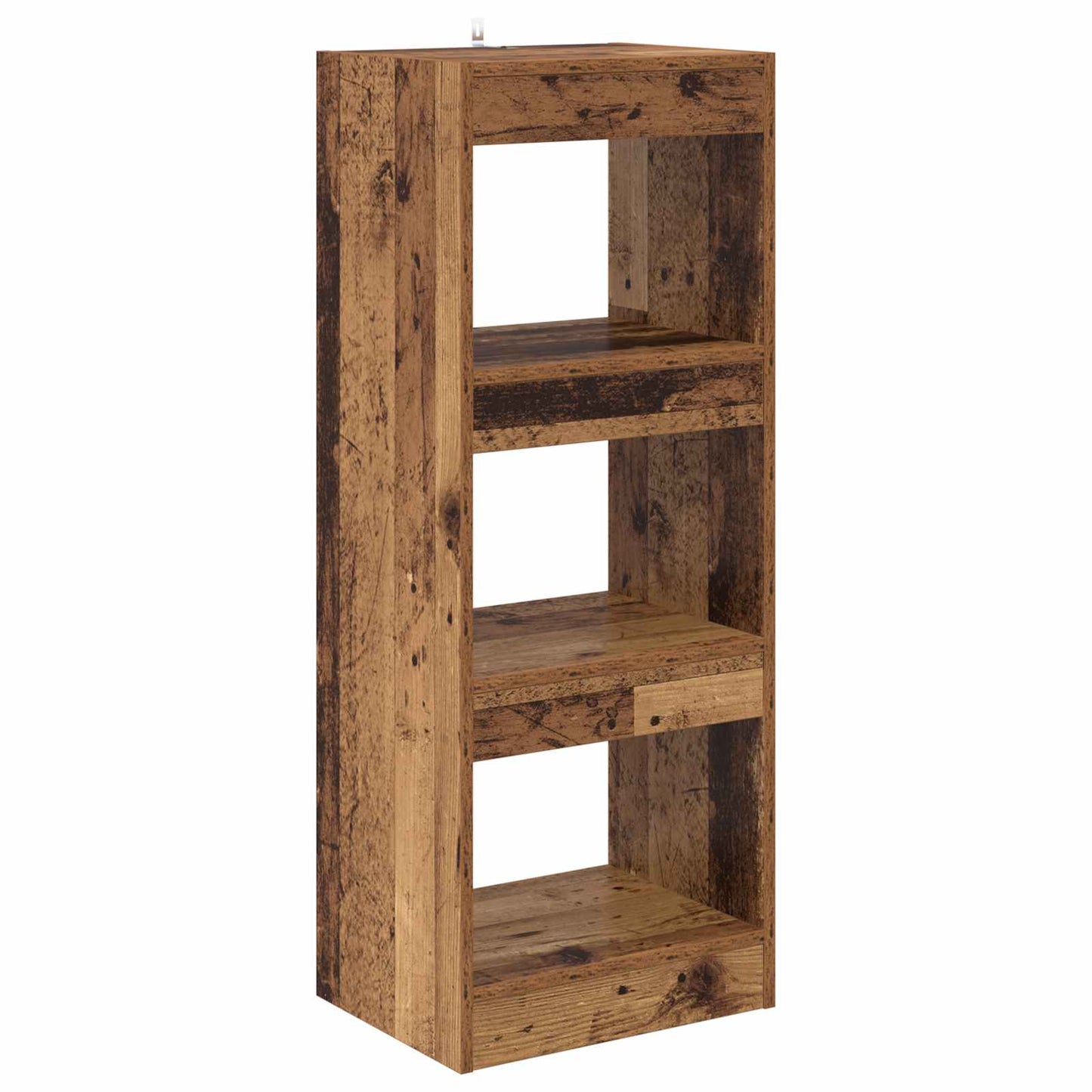 Book Cabinet 3-Tier 40 x 30 x 103 cm Engineered Wood Old wood