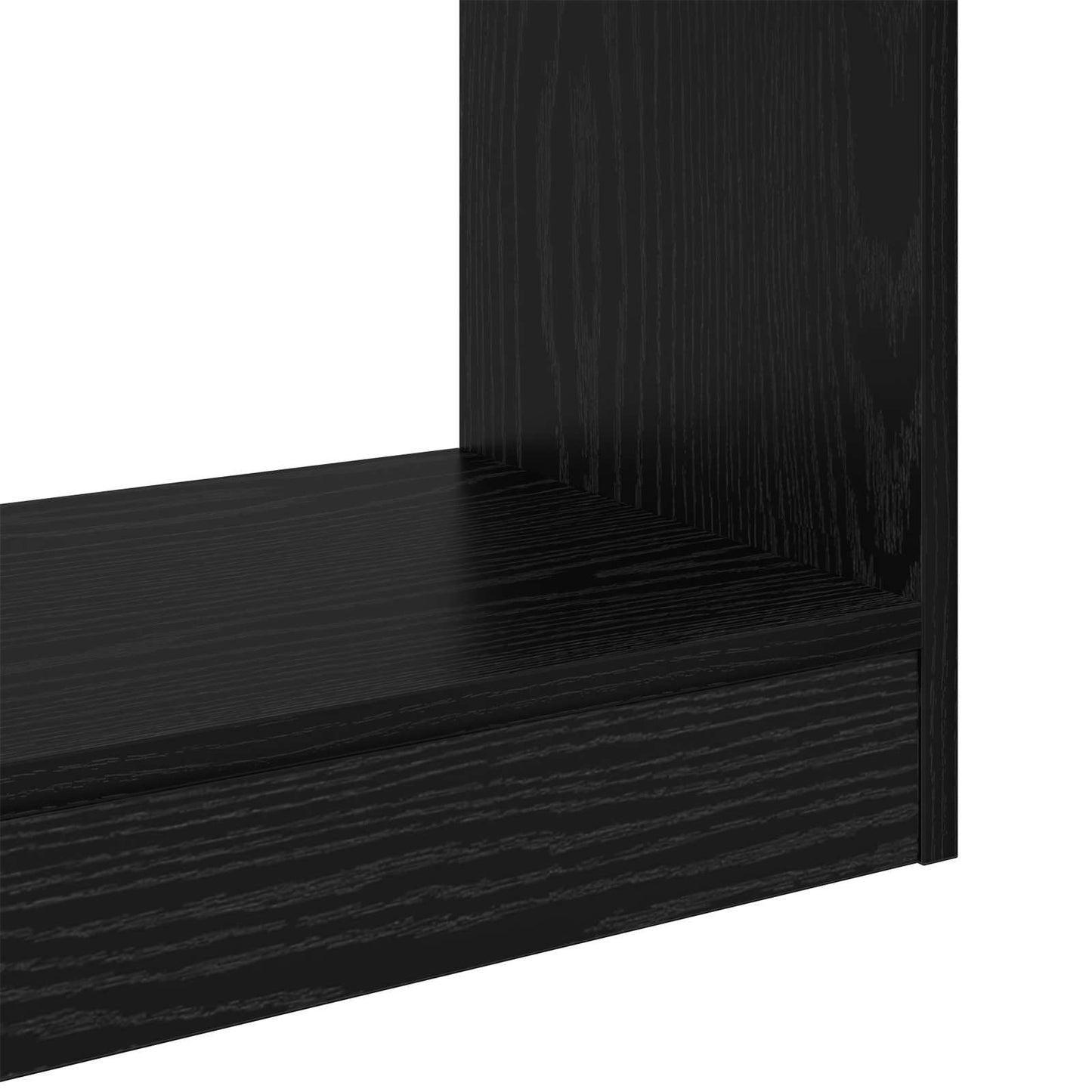 Book Cabinet 3-Tier 37 x 30 x 103 cm Engineered Wood Black oak