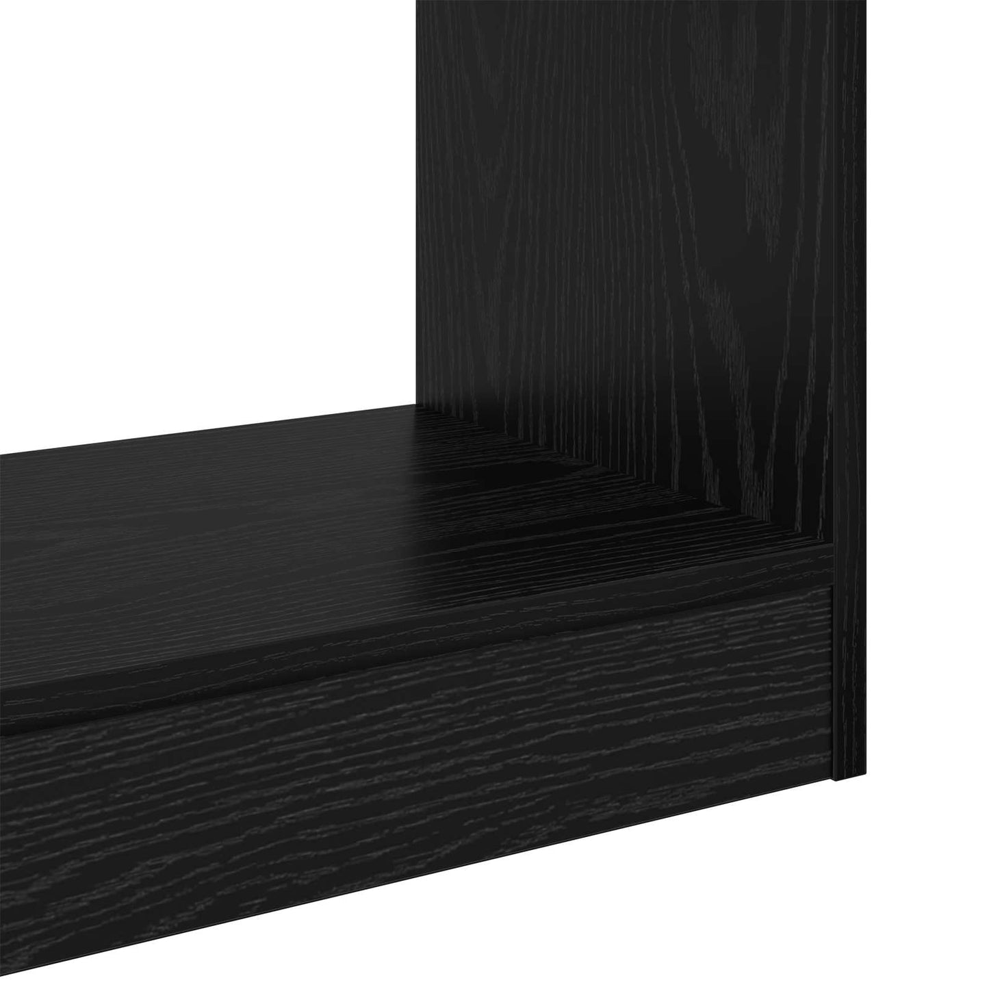 Book Cabinet 2-Tier 60 x 30 x 72 cm Engineered Wood Black Oak