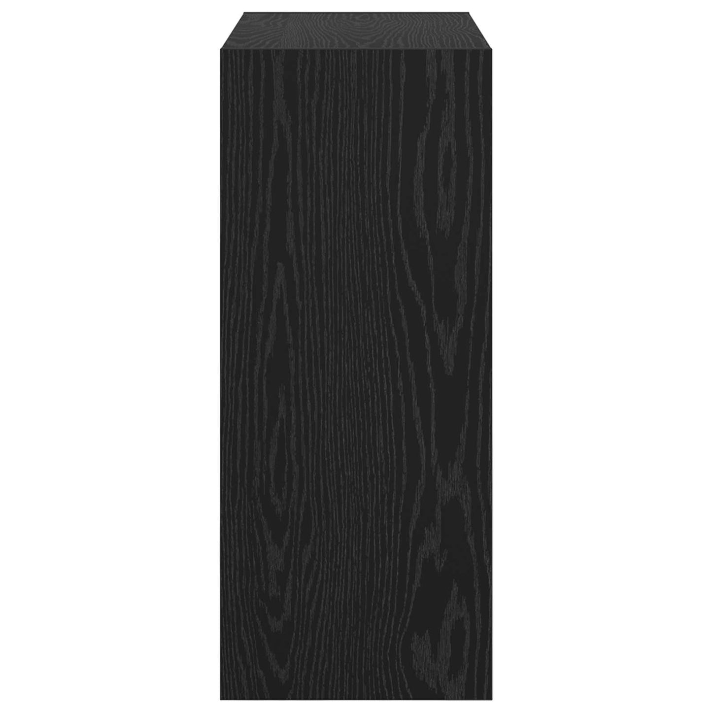 Book Cabinet 2-Tier 60 x 30 x 72 cm Engineered Wood Black Oak
